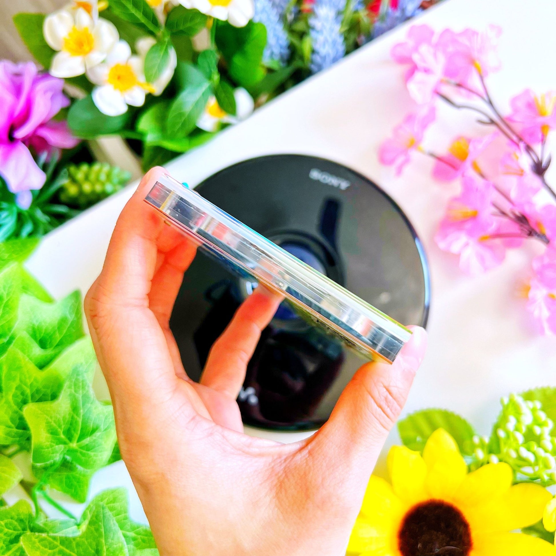 Acrylic Mini CD Keychain & Washi Card (Removable Disc) - SumLilThings