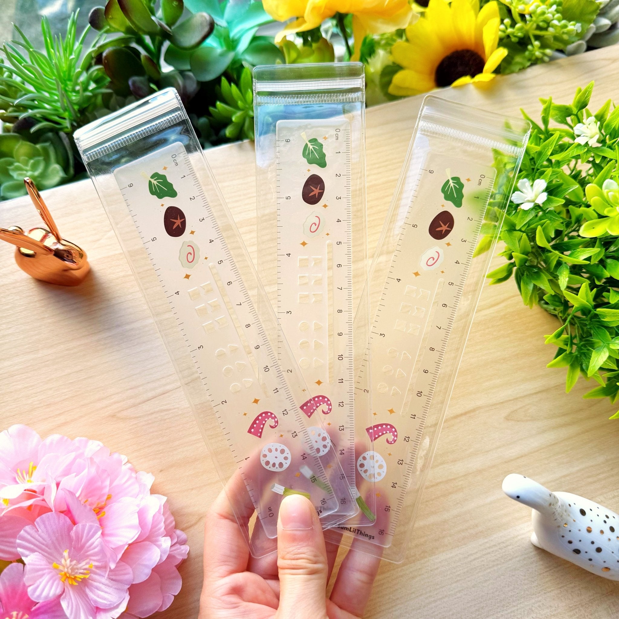 Acrylic Ruler - Hot Pot with Mini Stencils - SumLilThings