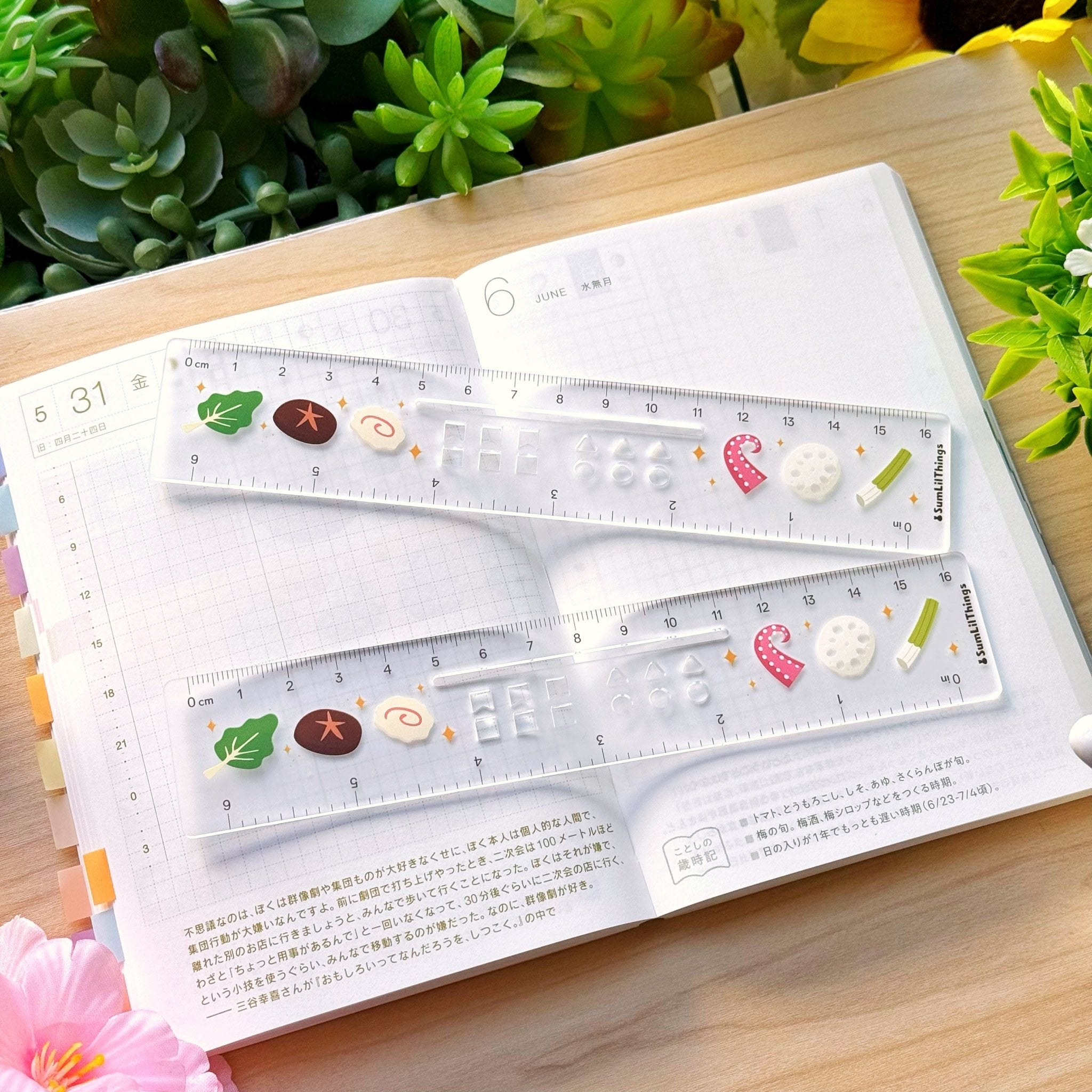 Acrylic Ruler - Hot Pot with Mini Stencils - SumLilThings