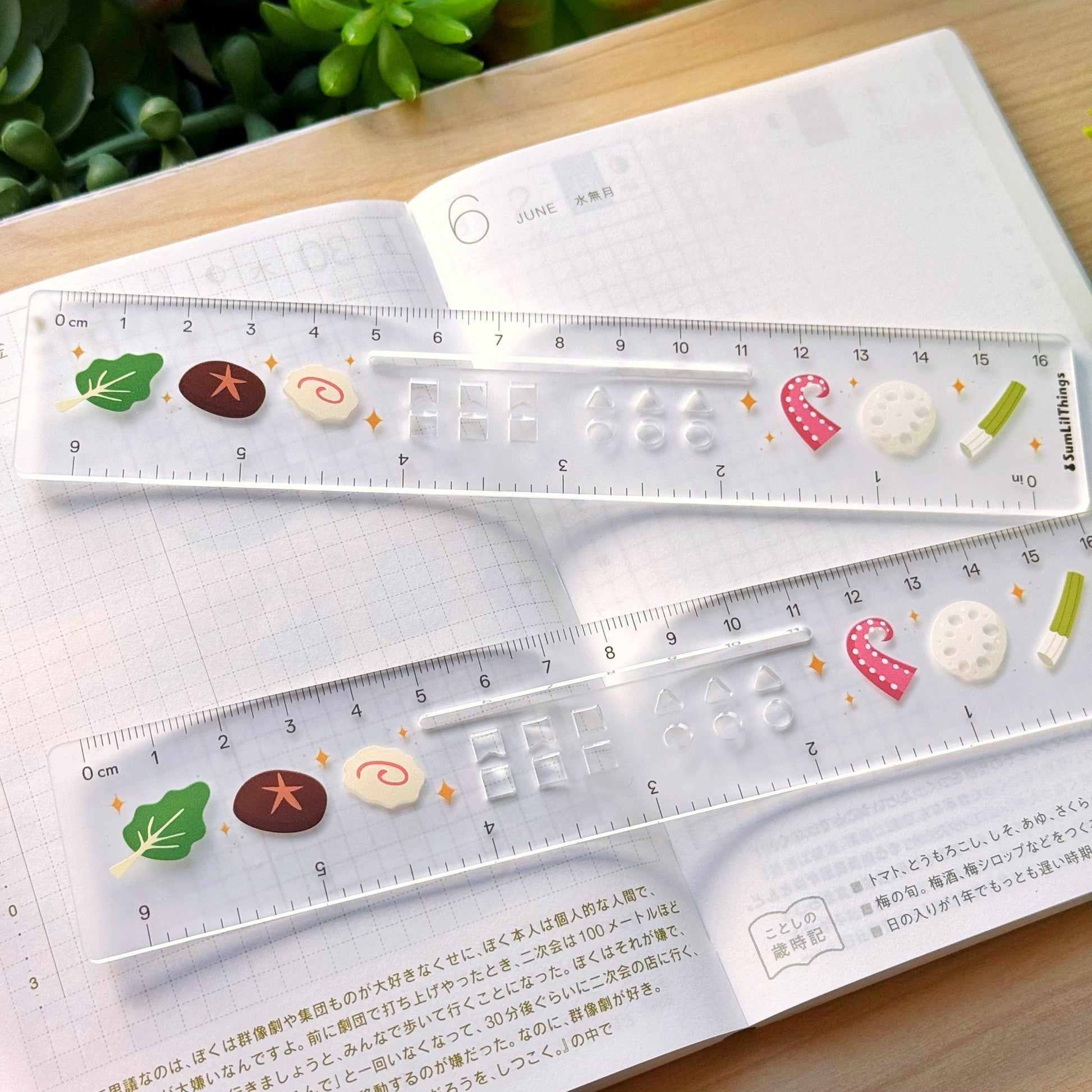 Acrylic Ruler - Hot Pot with Mini Stencils - SumLilThings