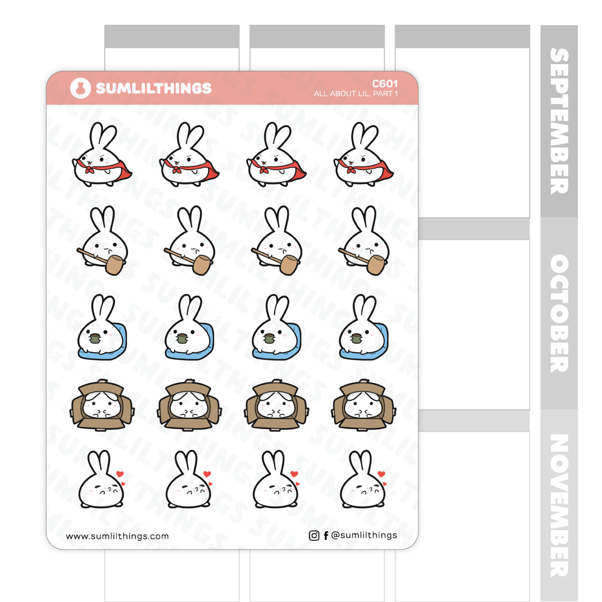 All About Lil Part 1 Stickers - SumLilThings