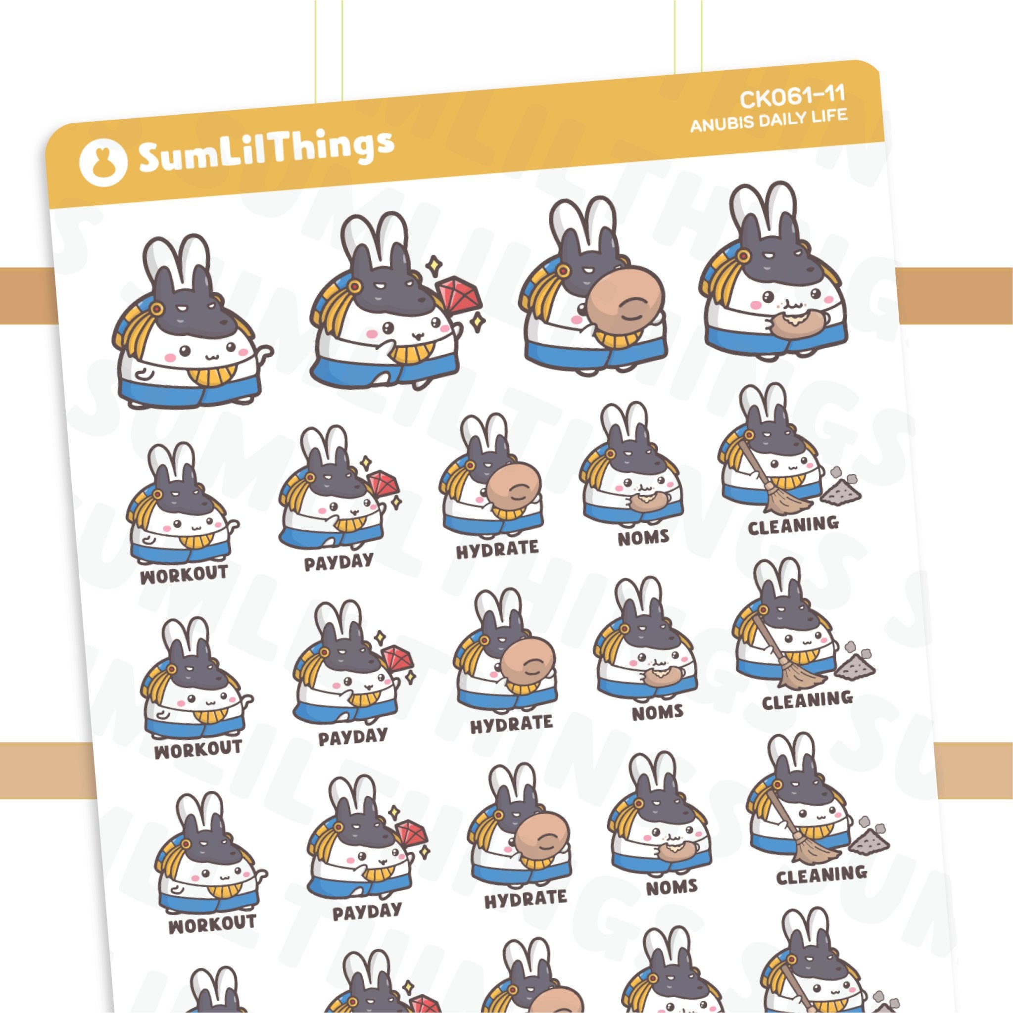 Anubis Daily Life Stickers - SumLilThings