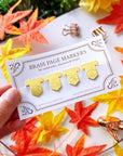 Brass Page Markers - Lil' Forest (Set of 4) - SumLilThings