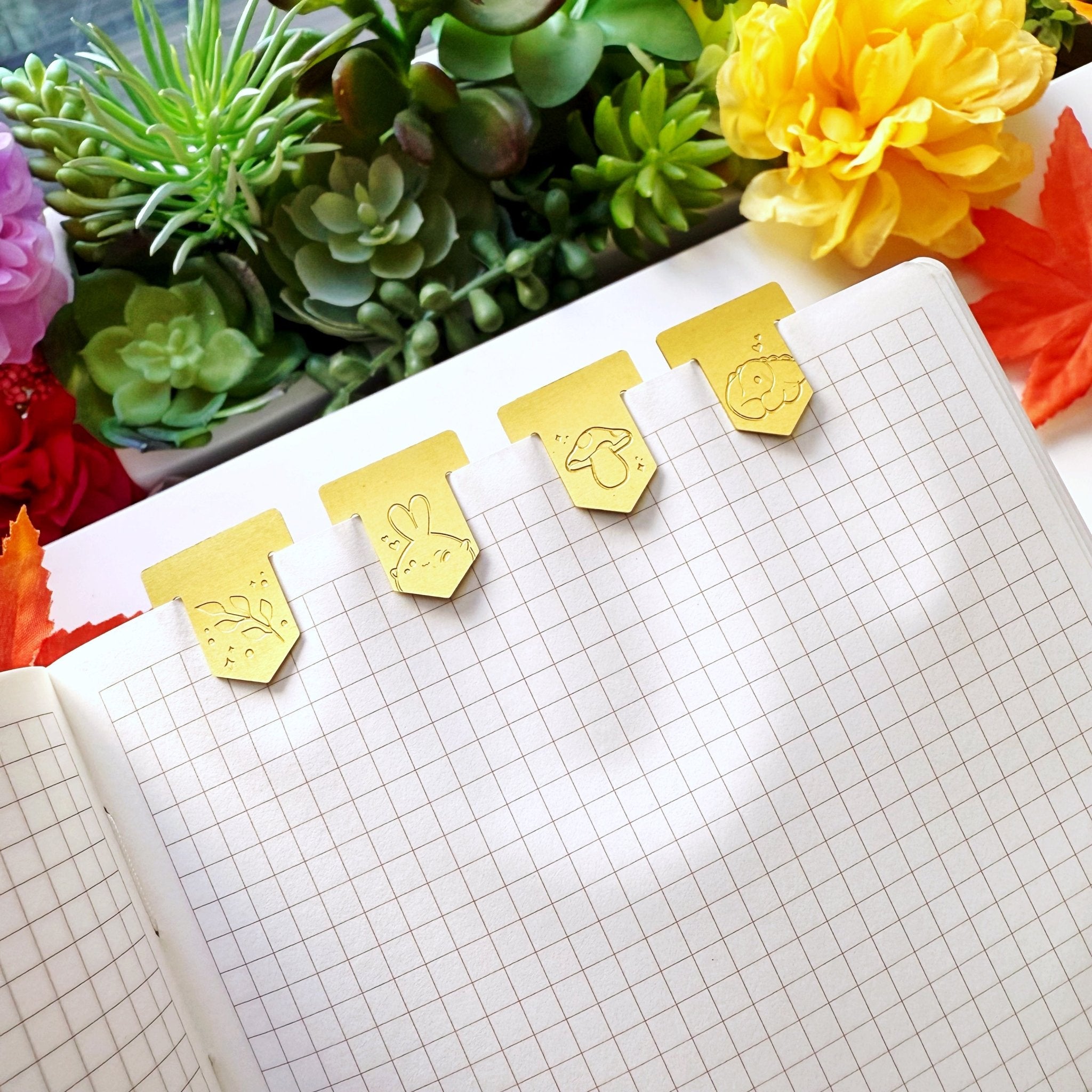 Brass Page Markers - Lil&#39; Forest (Set of 4) - SumLilThings