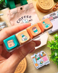 Coffee Shop Keyboard Fidget Keychain - SumLilThings