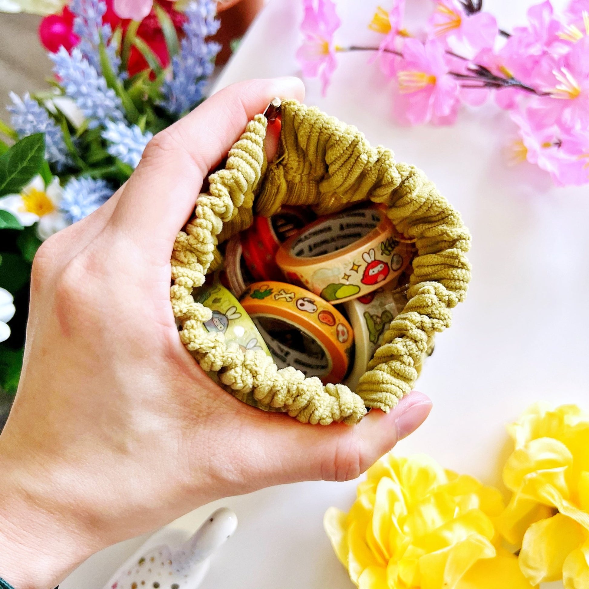 Corduroy Mini Pouch - Lil' Baby Dinos (Woven) - SumLilThings