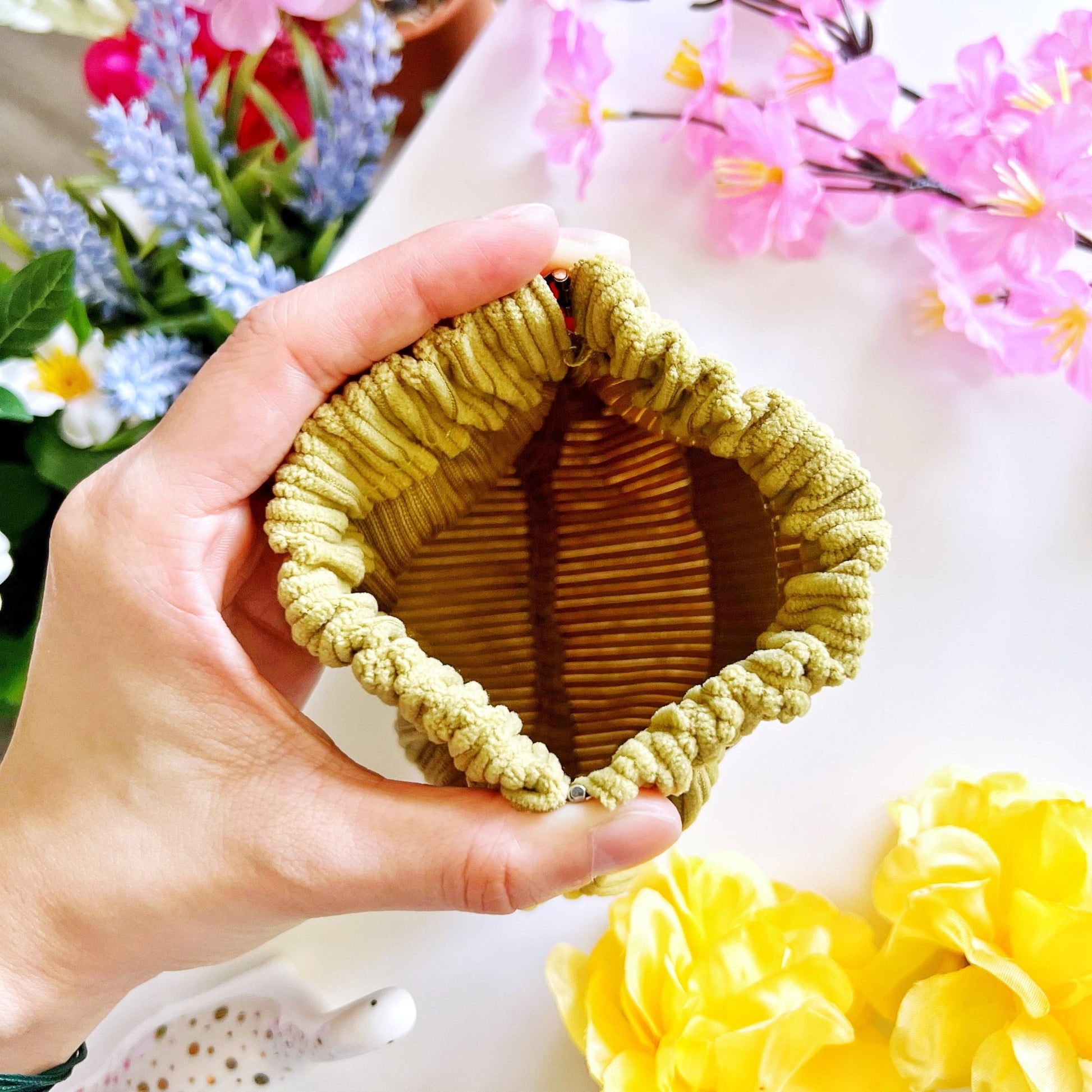 Corduroy Mini Pouch - Lil' Baby Dinos (Woven) - SumLilThings