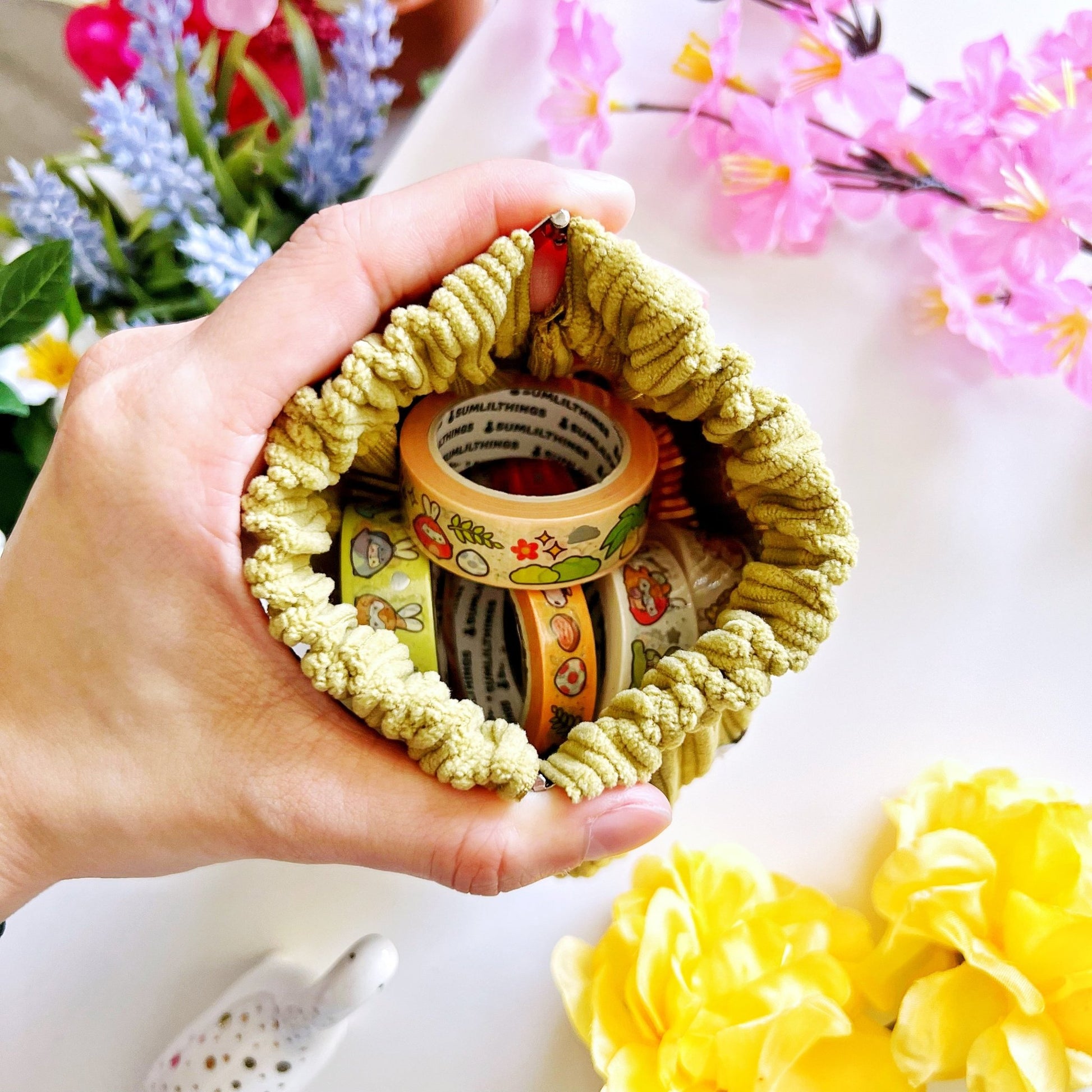 Corduroy Mini Pouch - Lil' Baby Dinos (Woven) - SumLilThings