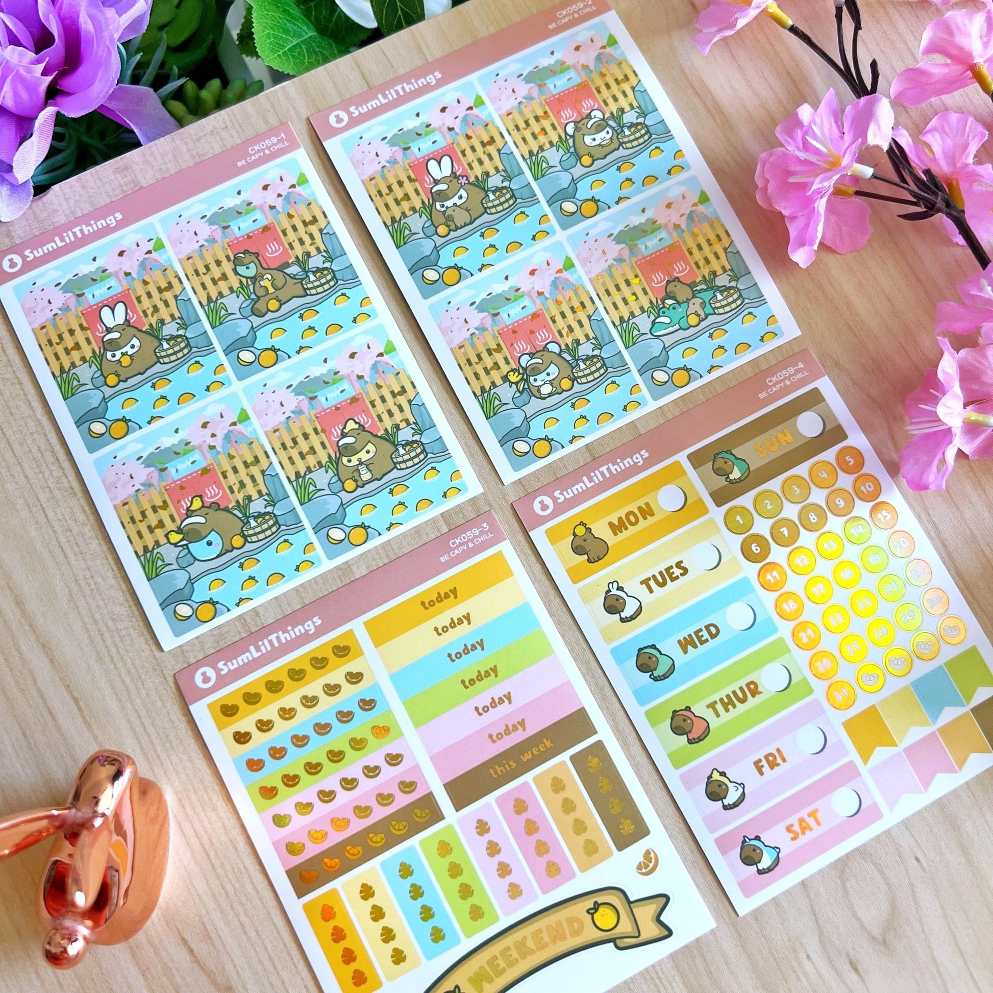 Decorative Kit - Be Capy & Chill (10 Pages) - SumLilThings