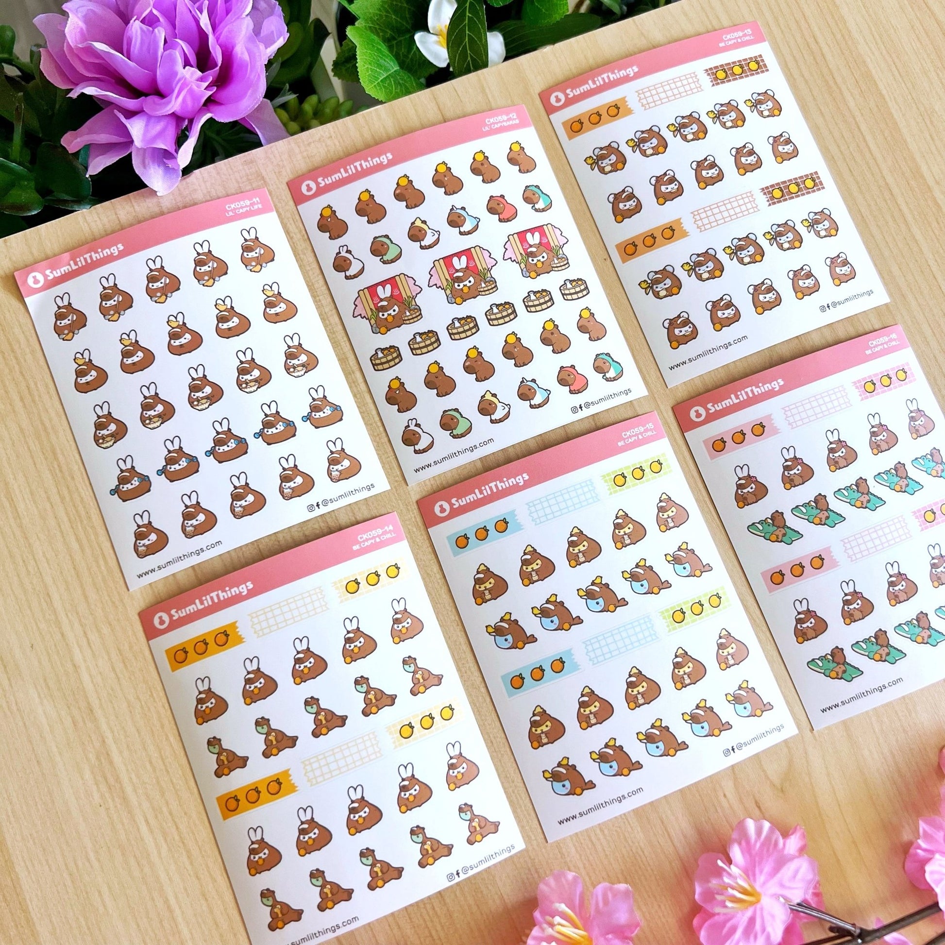 Decorative Kit - Be Capy & Chill (10 Pages) - SumLilThings