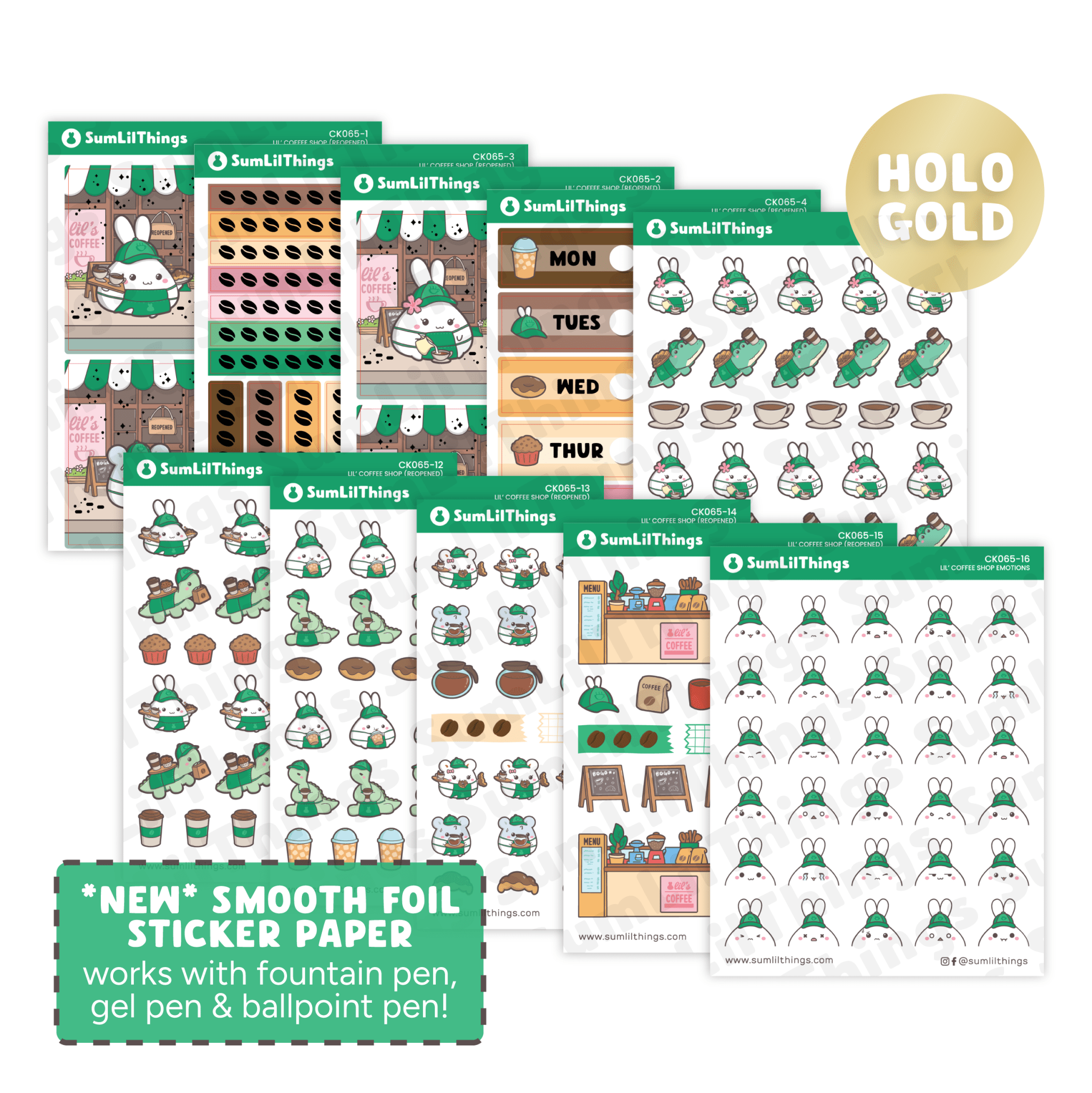 Decorative Kit - Lil' Coffee Shop (10 Pages) - SumLilThings