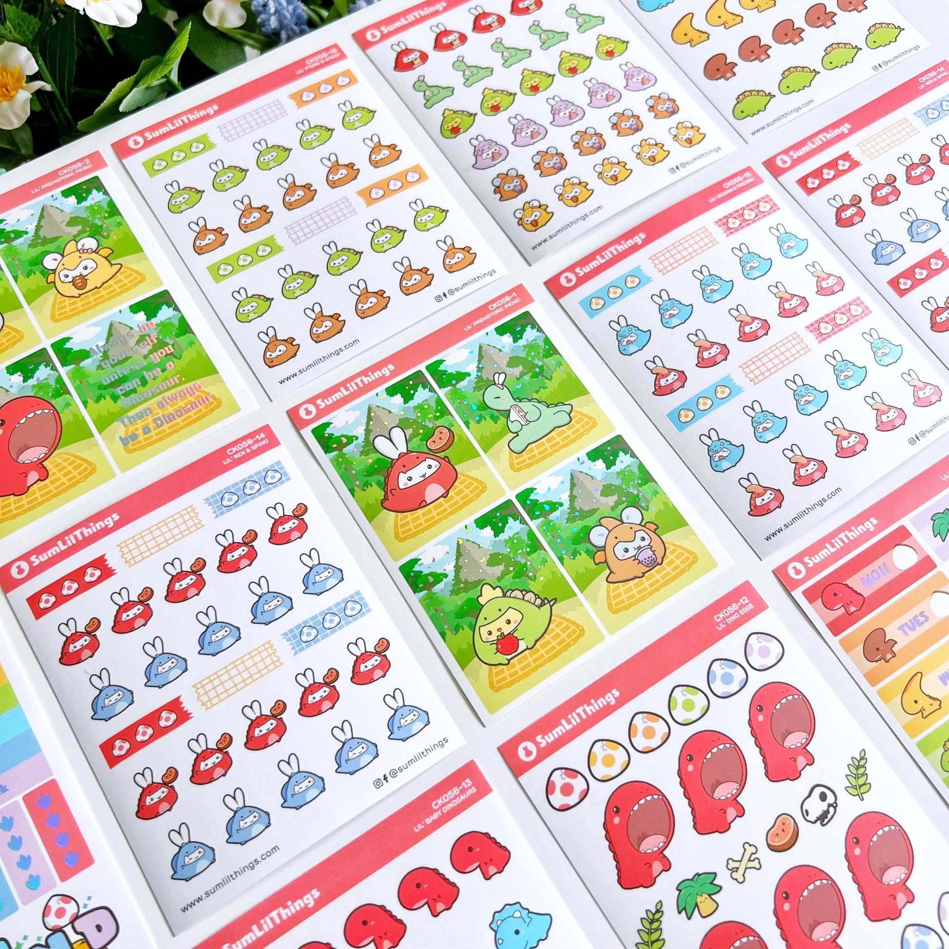 Decorative Kit - Lil' Dino Picnic (10 Pages) - SumLilThings