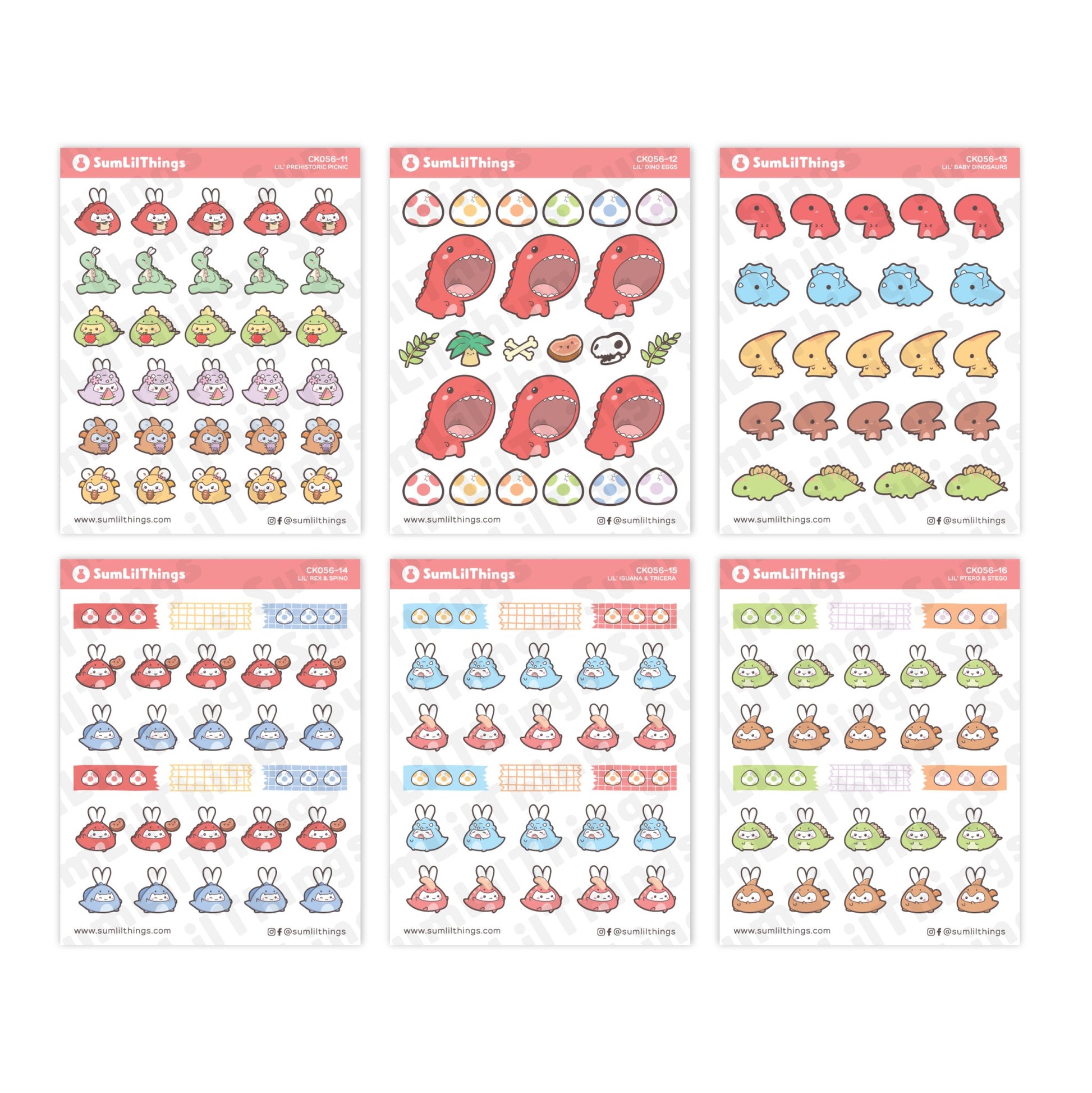 Decorative Kit - Lil' Dino Picnic (10 Pages) - SumLilThings