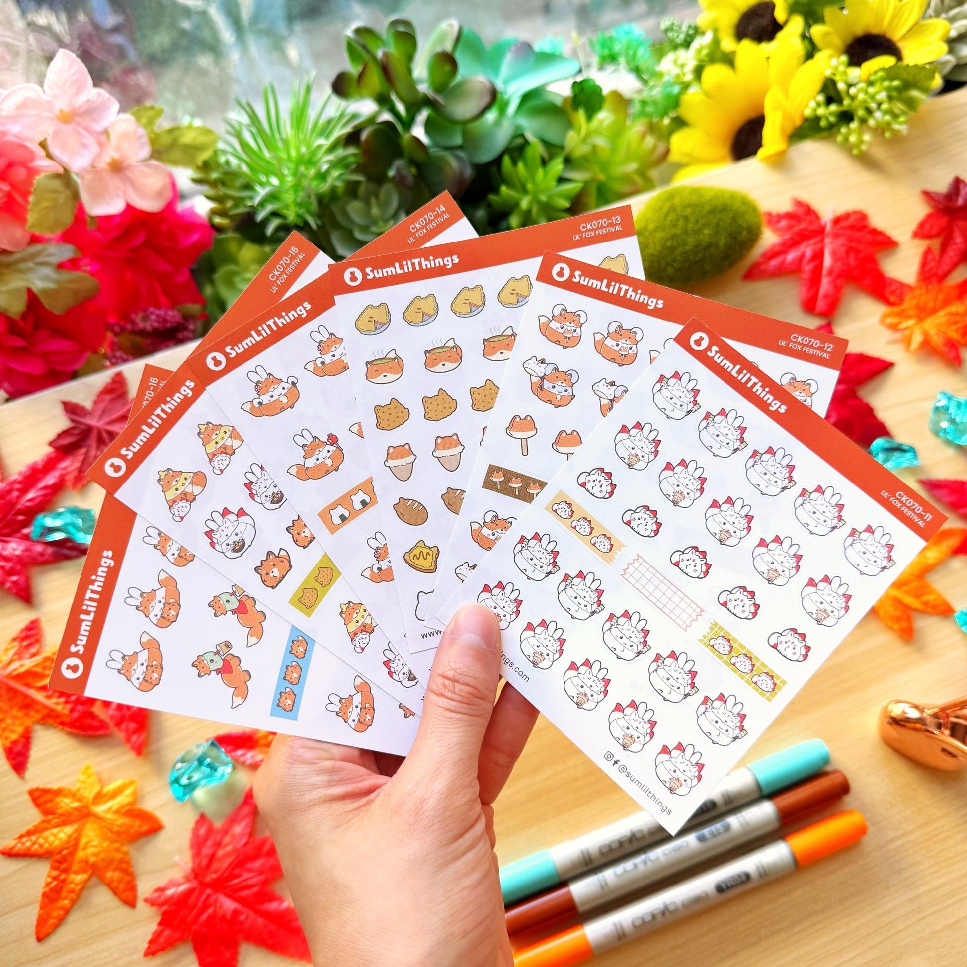 Decorative Kit - Lil' Fox Festival (10 Pages) - Holo Foil - SumLilThings