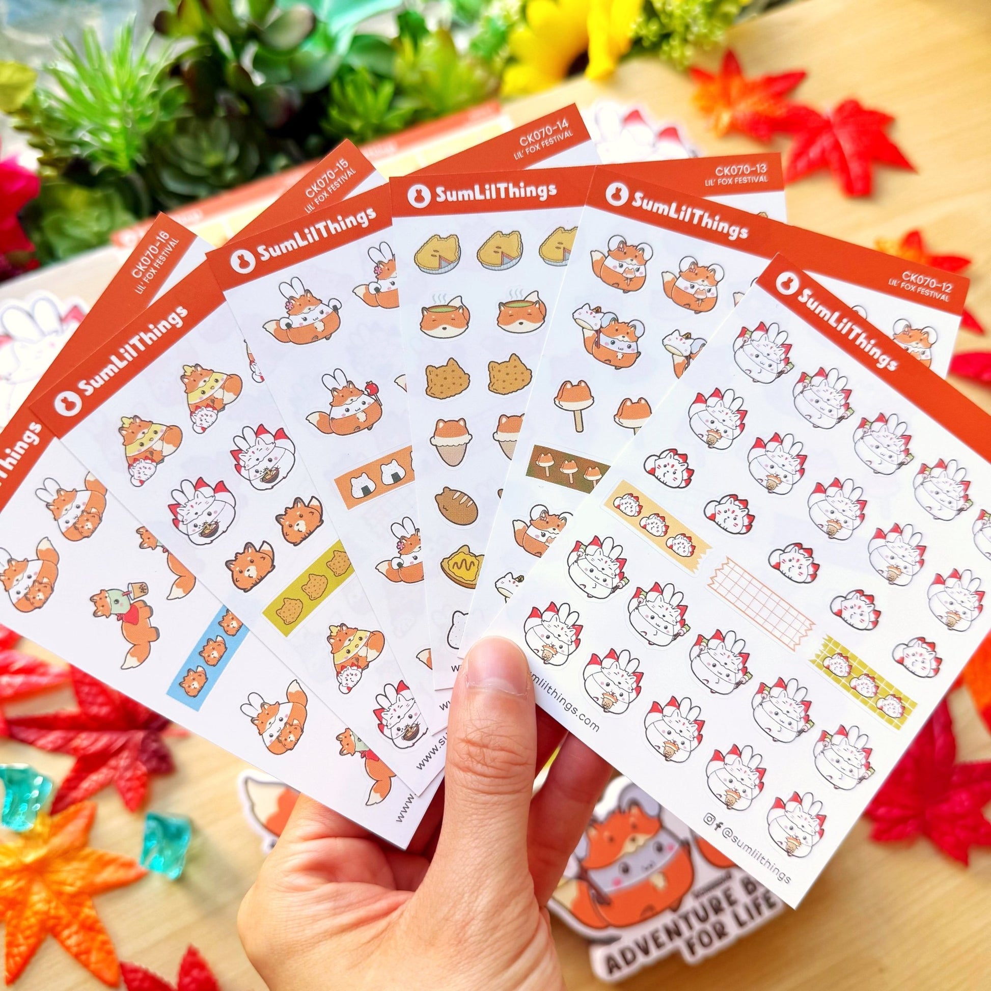 Decorative Kit - Lil' Fox Festival (10 Pages) - Holo Foil - SumLilThings