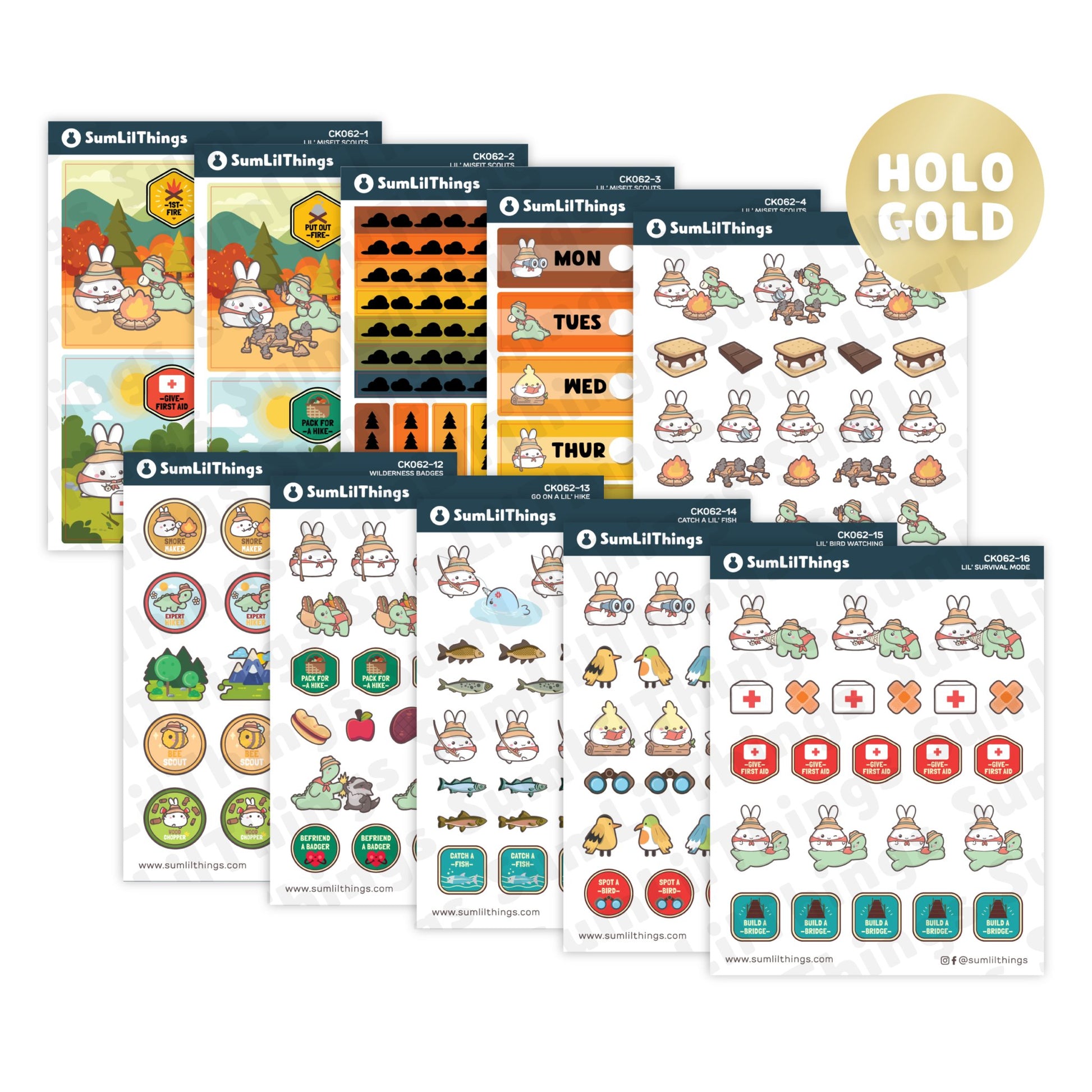 Decorative Kit - Lil' Misfit Camp (10 Pages) - SumLilThings