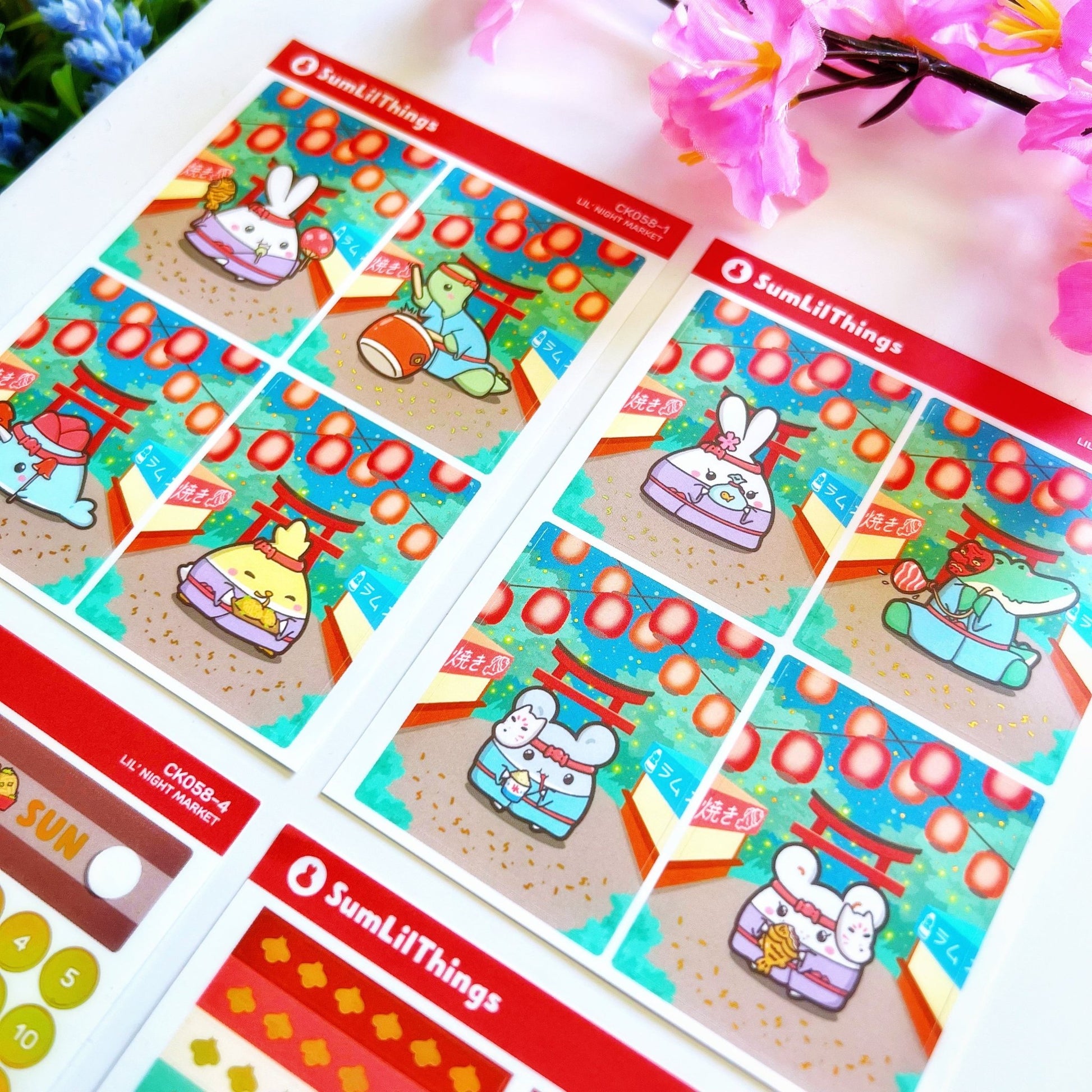 Decorative Kit - Lil' Night Market (10 Pages) - SumLilThings