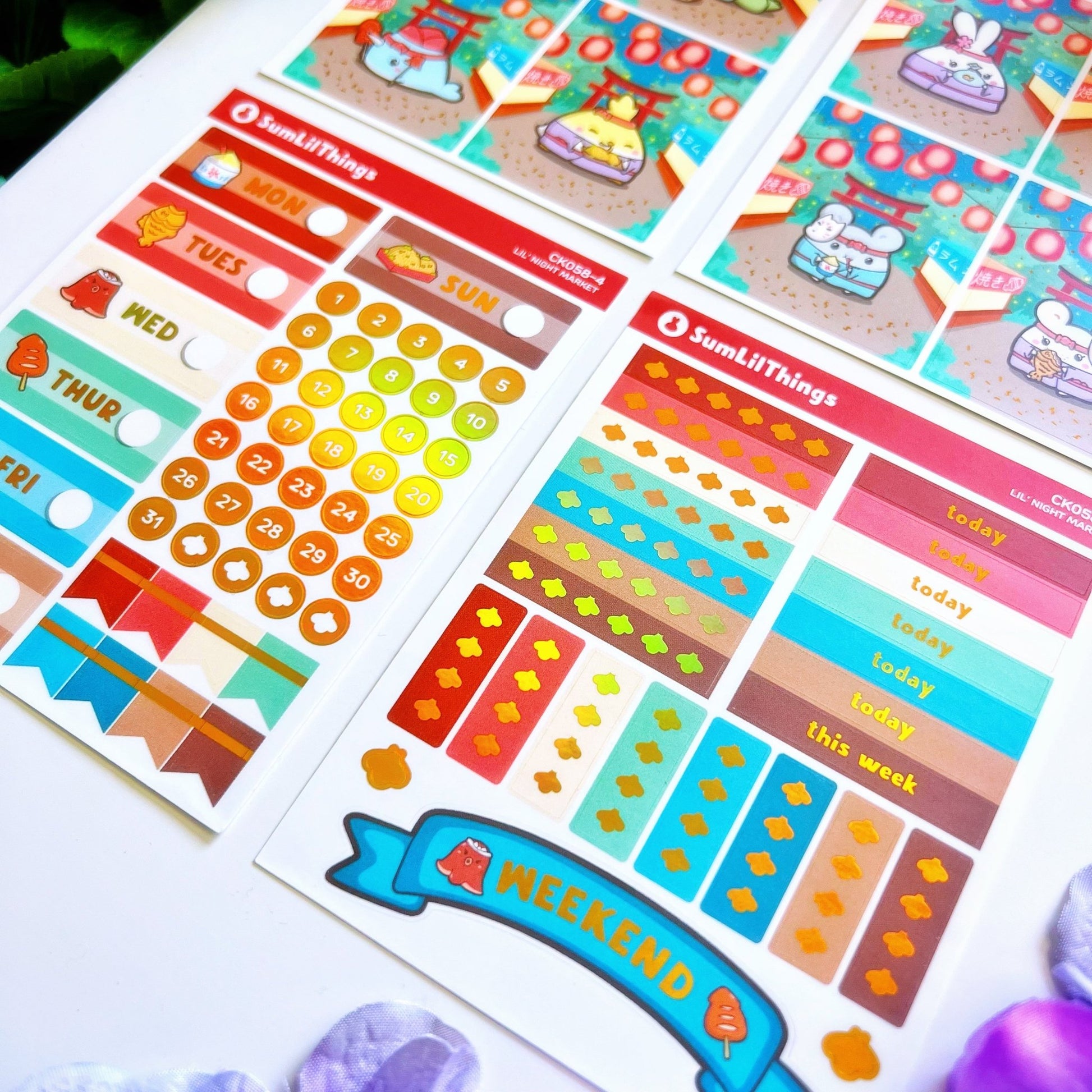 Decorative Kit - Lil' Night Market (10 Pages) - SumLilThings