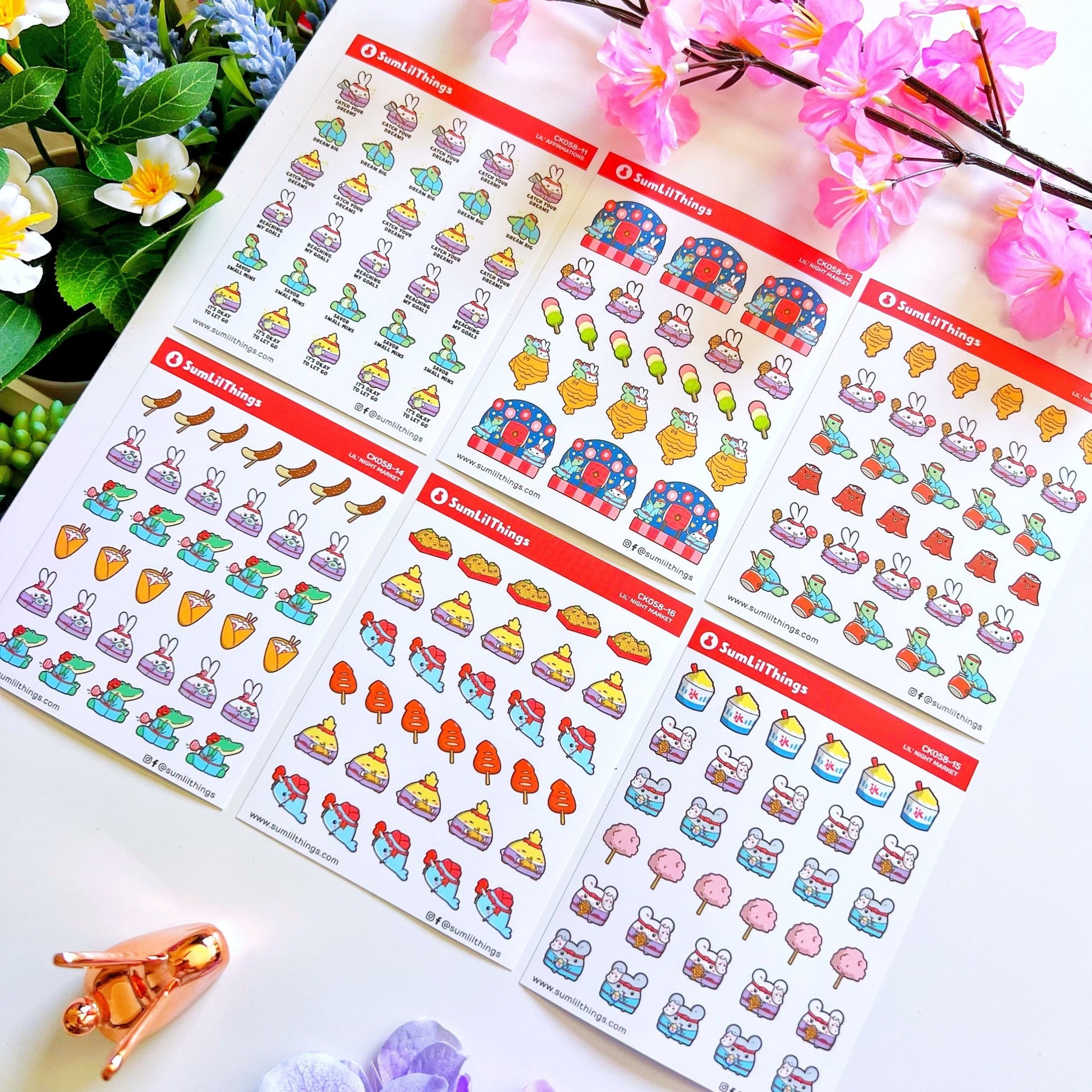 Decorative Kit - Lil' Night Market (10 Pages) - SumLilThings