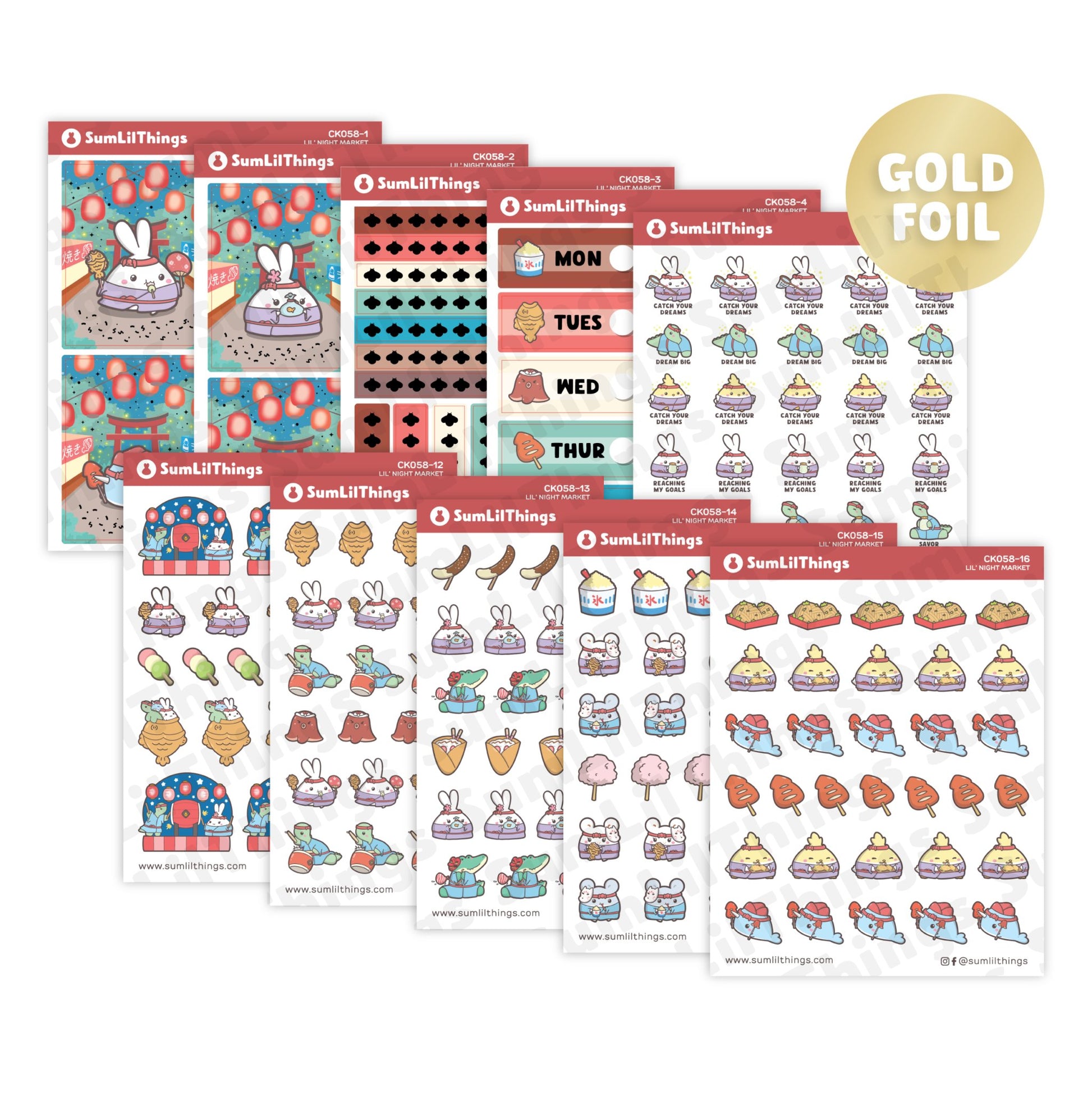 Decorative Kit - Lil' Night Market (10 Pages) - SumLilThings