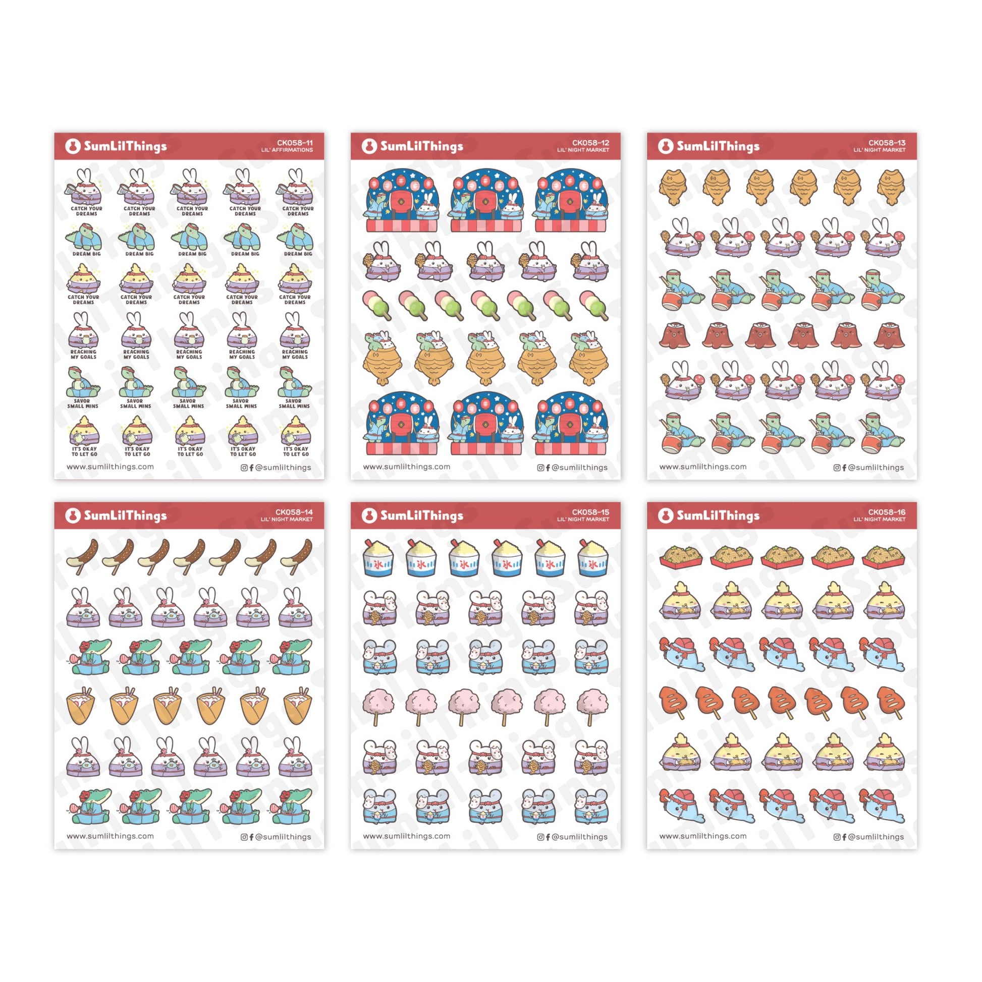 Decorative Kit - Lil' Night Market (10 Pages) - SumLilThings