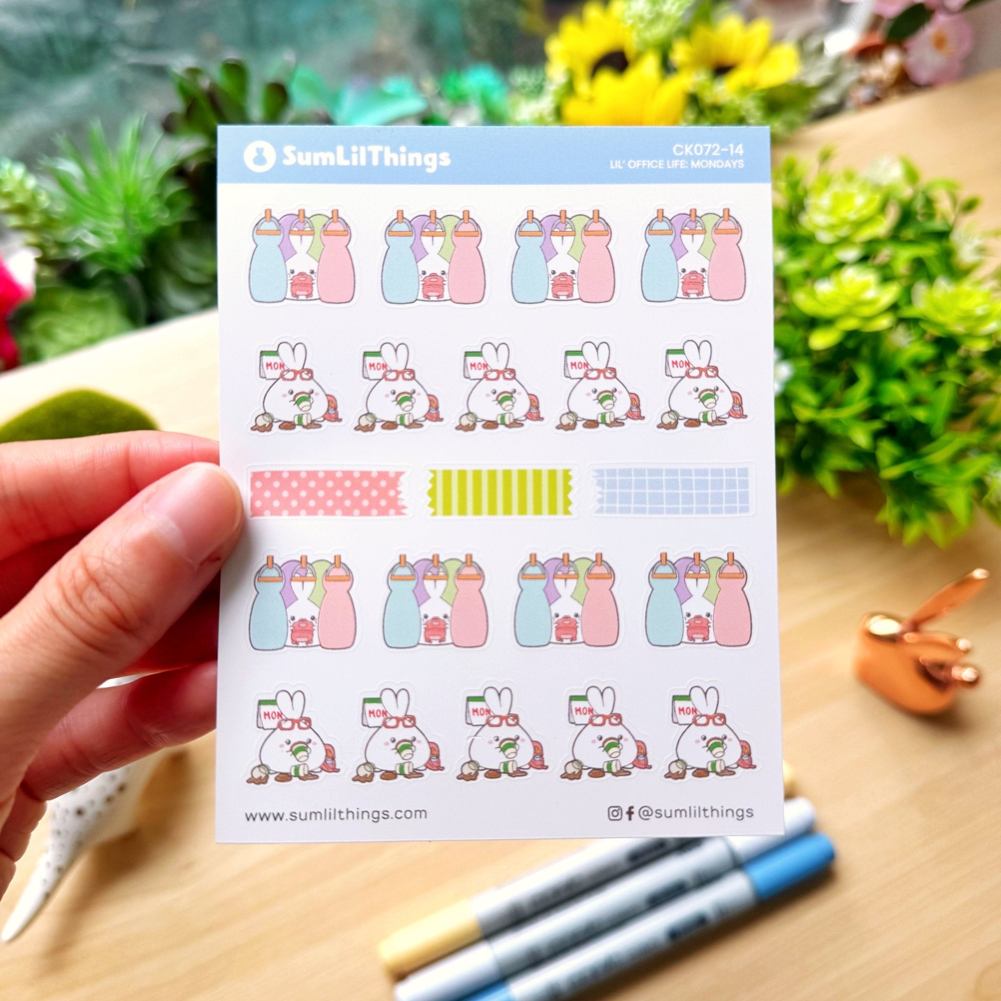 Decorative Kit - Lil' Office Life (10 Pages) - Rose Gold Foil - SumLilThings