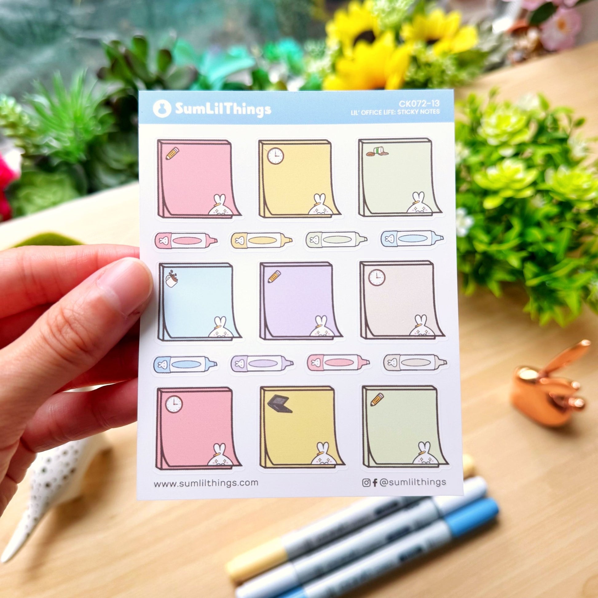 Decorative Kit - Lil' Office Life (10 Pages) - Rose Gold Foil - SumLilThings