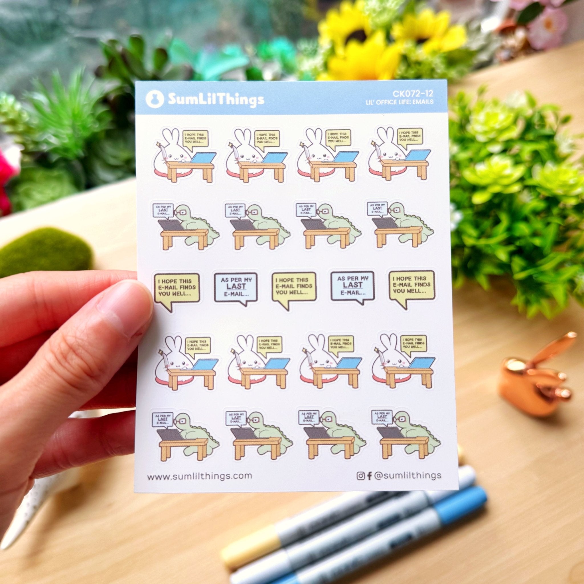 Decorative Kit - Lil' Office Life (10 Pages) - Rose Gold Foil - SumLilThings