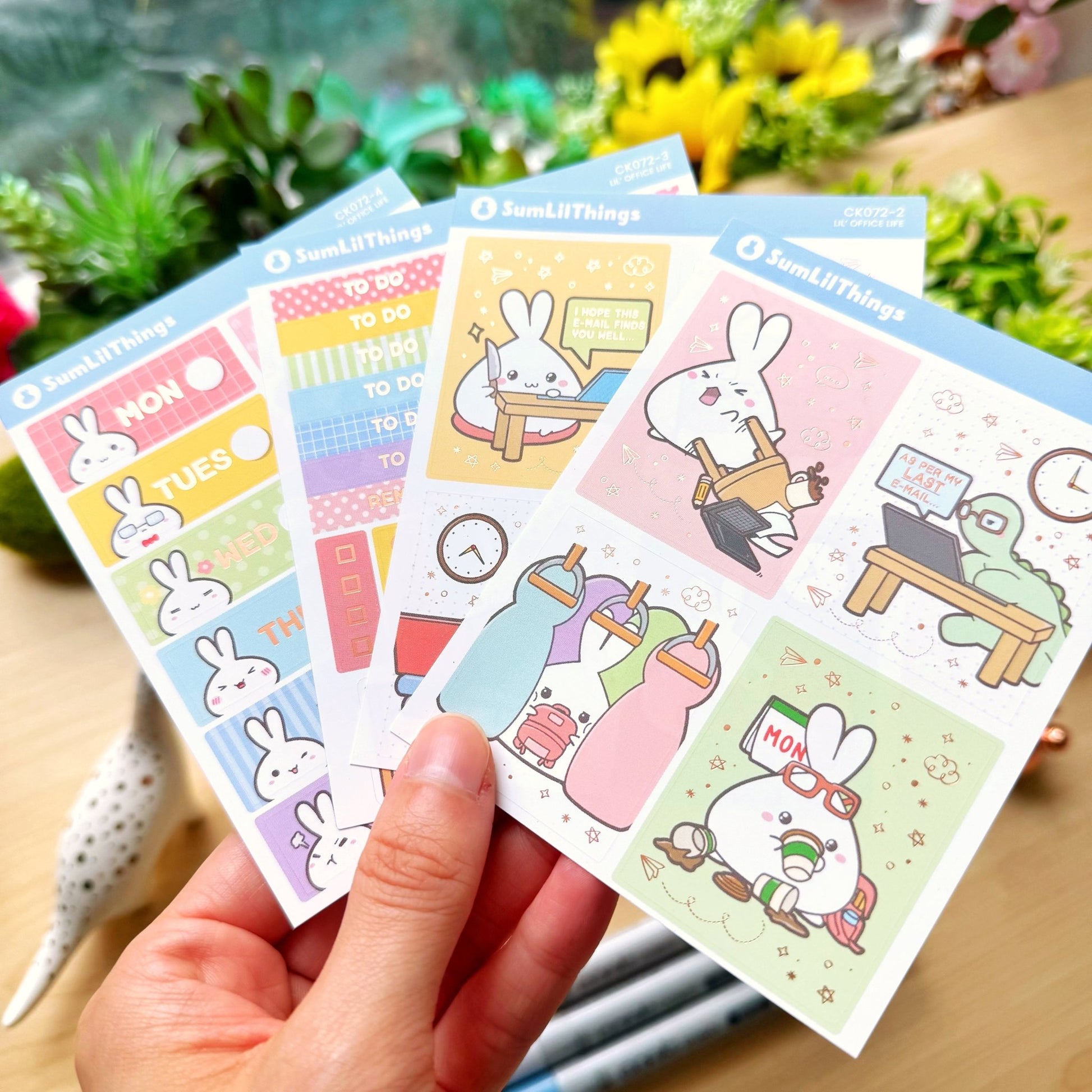 Decorative Kit - Lil' Office Life (10 Pages) - Rose Gold Foil - SumLilThings