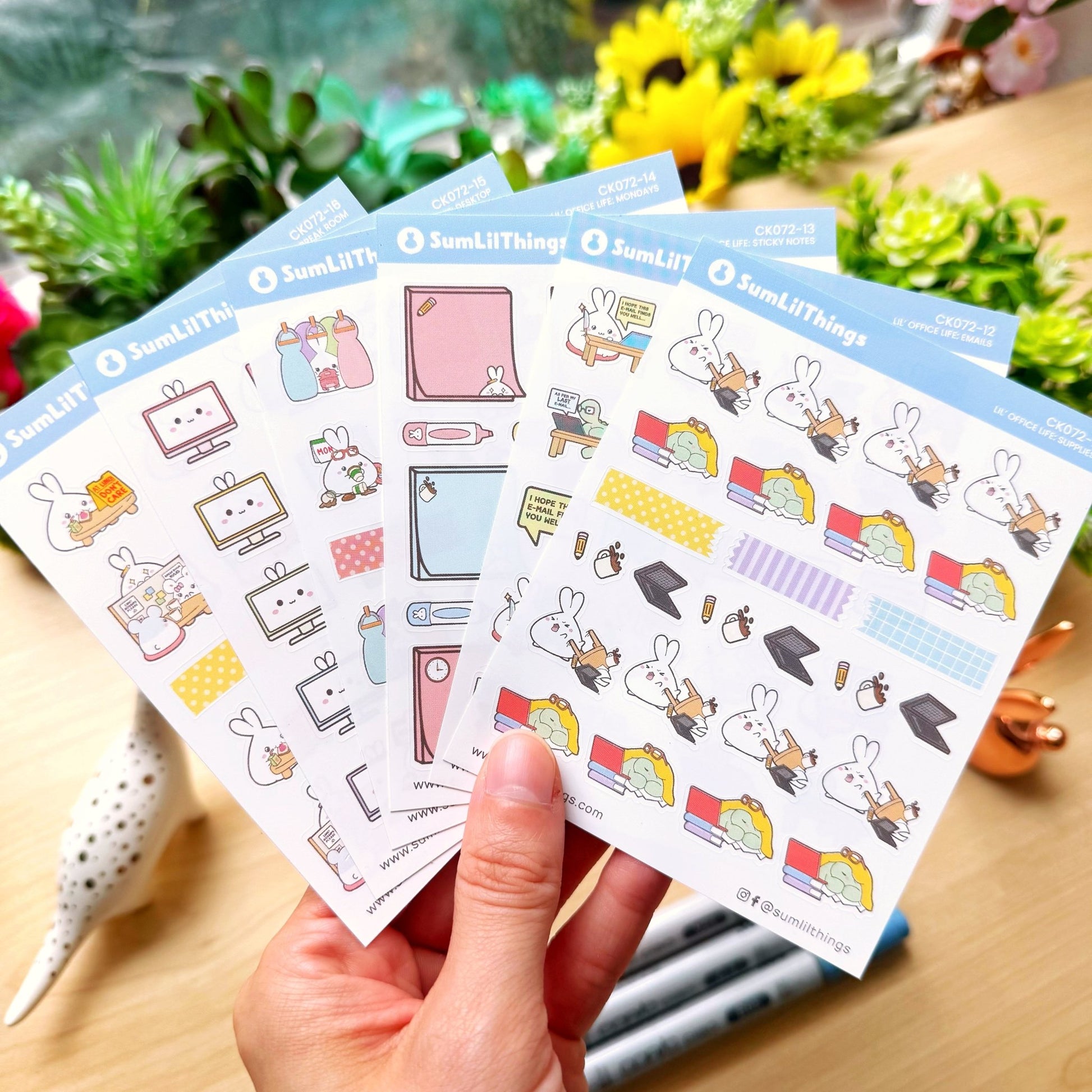 Decorative Kit - Lil' Office Life (10 Pages) - Rose Gold Foil - SumLilThings