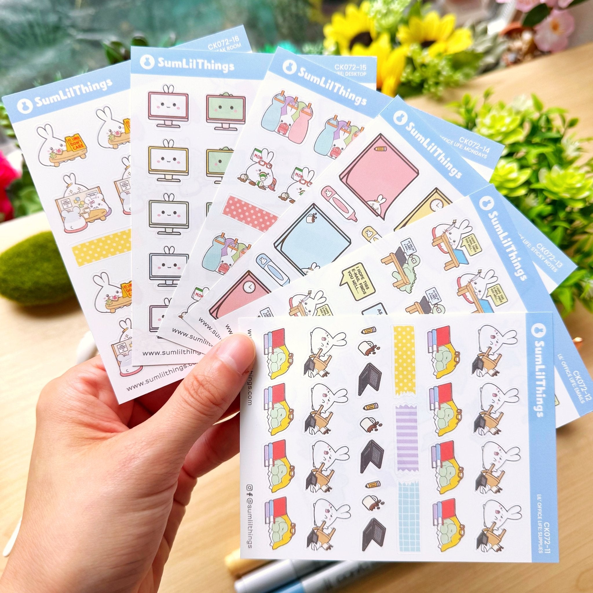 Decorative Kit - Lil' Office Life (10 Pages) - Rose Gold Foil - SumLilThings