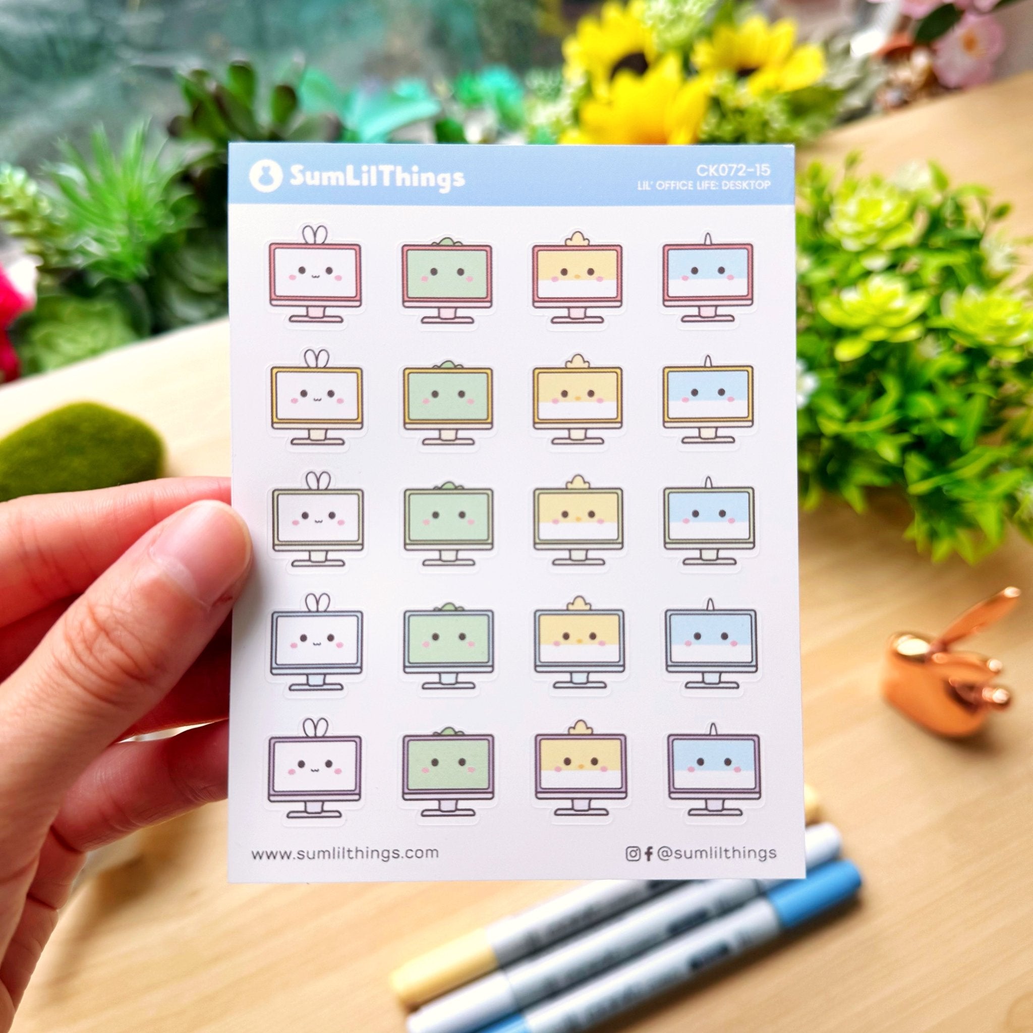 Decorative Kit - Lil' Office Life (10 Pages) - Rose Gold Foil - SumLilThings