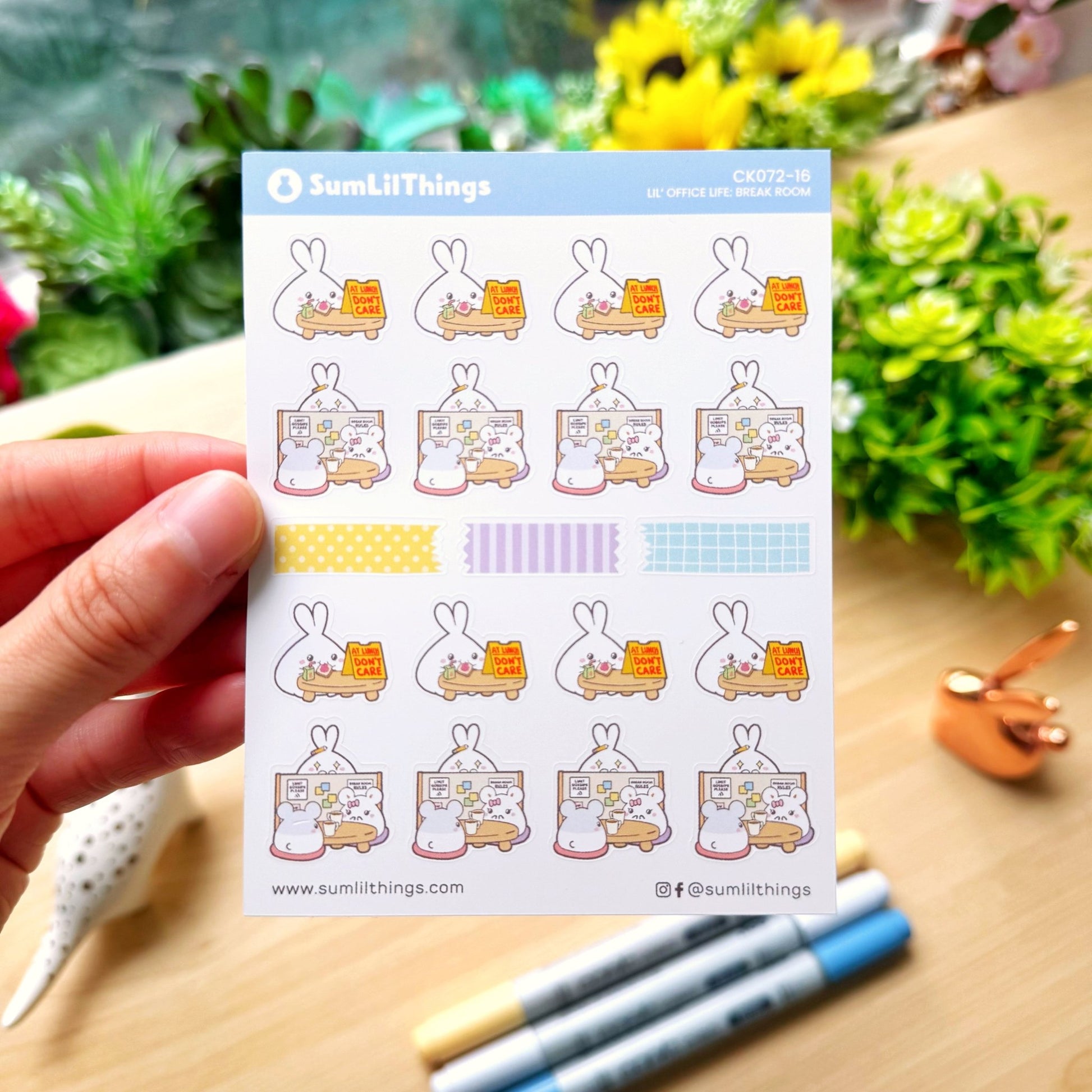 Decorative Kit - Lil' Office Life (10 Pages) - Rose Gold Foil - SumLilThings