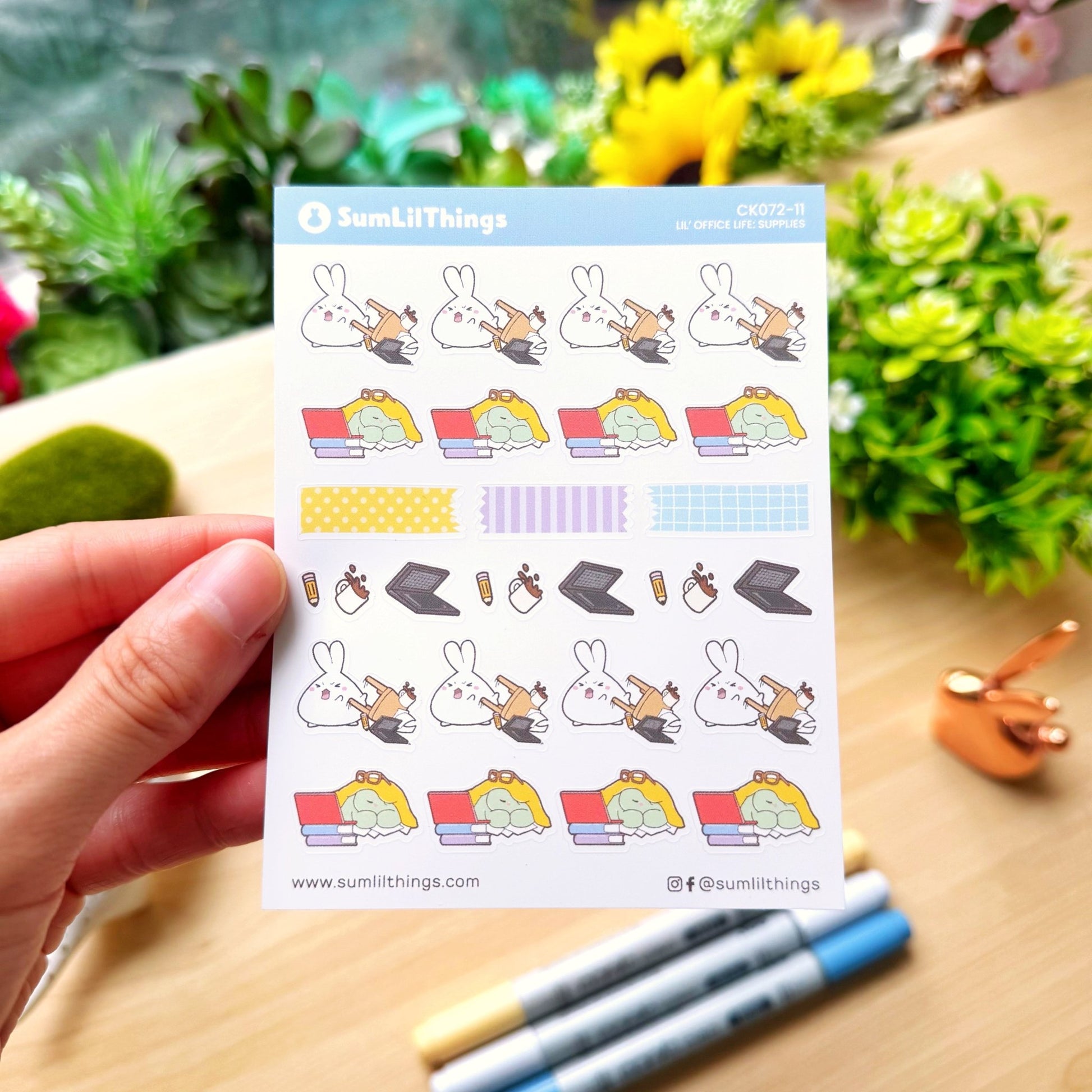 Decorative Kit - Lil' Office Life (10 Pages) - Rose Gold Foil - SumLilThings