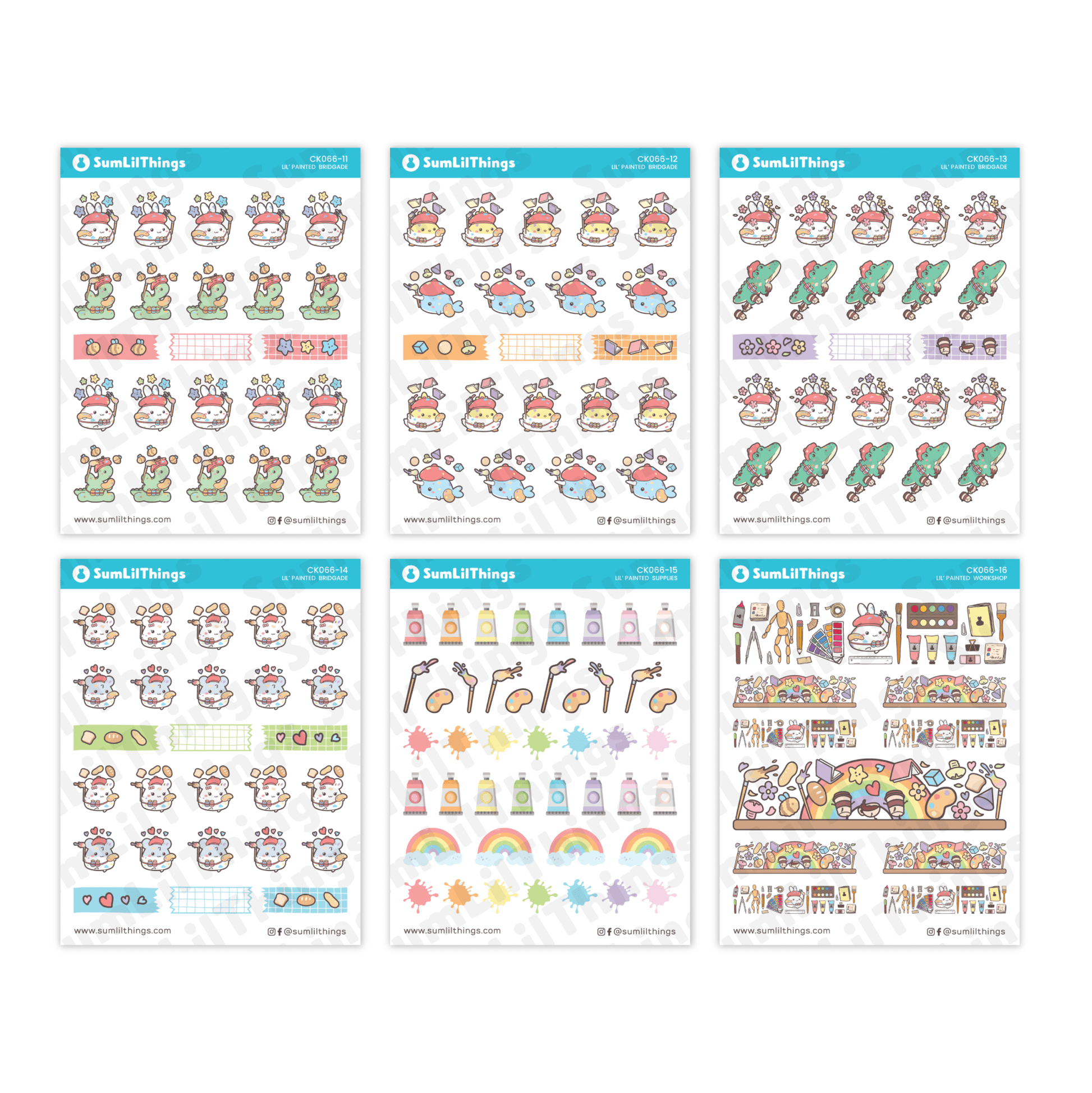 Decorative Kit - Lil' Painted Brigade (10 Pages) - SumLilThings