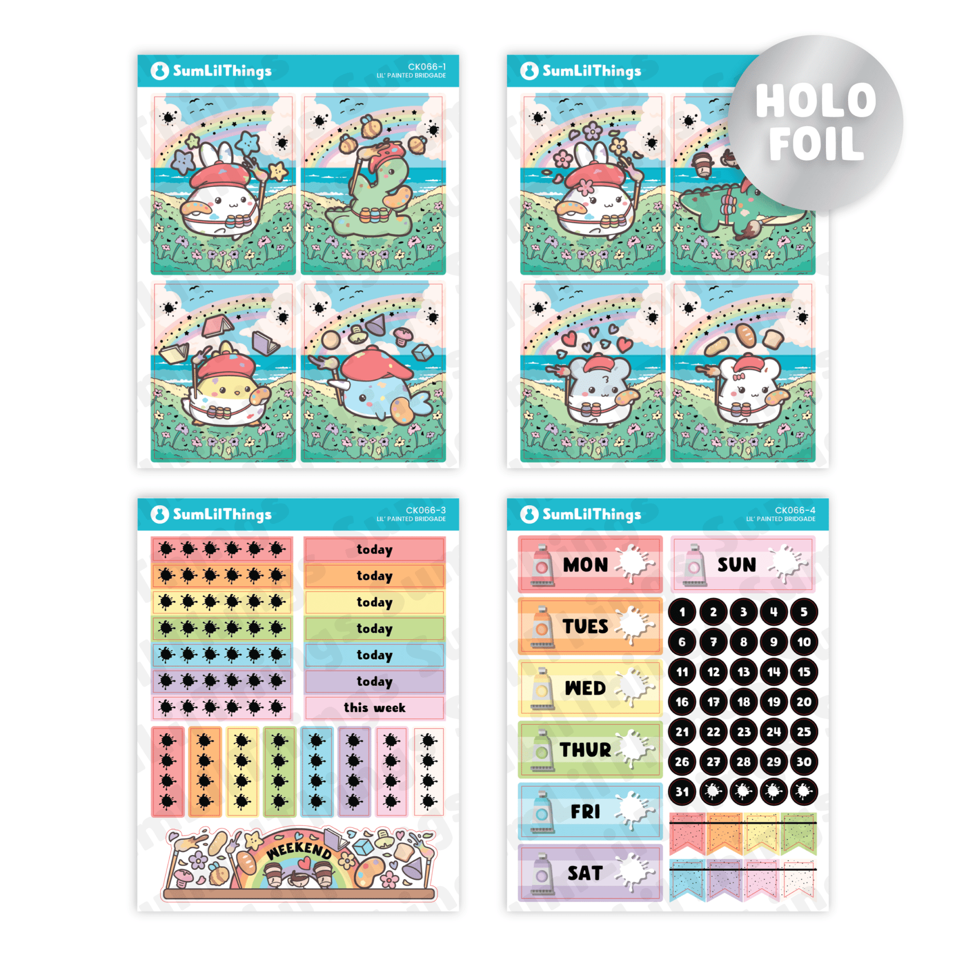 Decorative Kit - Lil' Painted Brigade (10 Pages) - SumLilThings