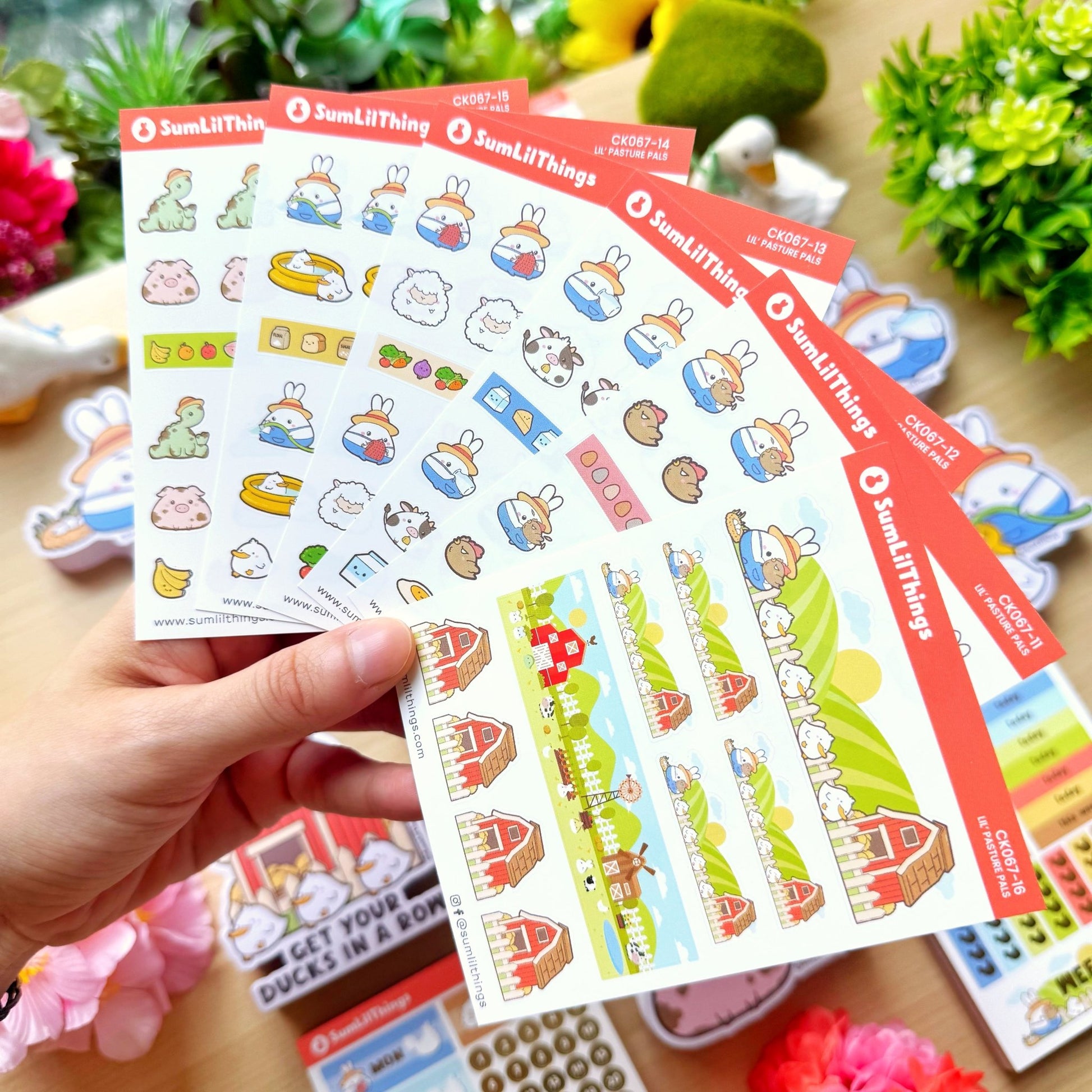 Decorative Kit - Lil' Pasture Pals (10 Pages) - Gold Foil - SumLilThings