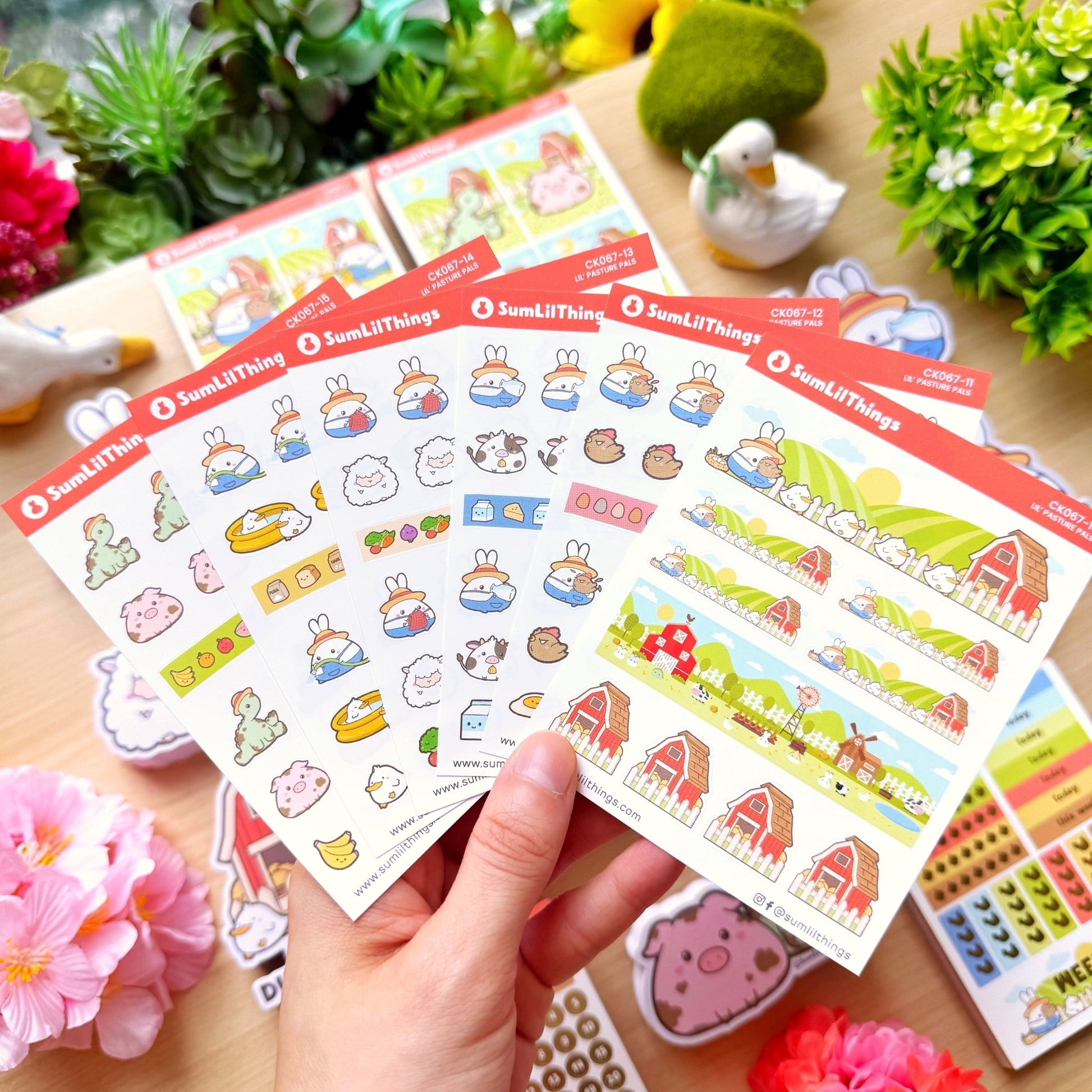 Decorative Kit - Lil' Pasture Pals (10 Pages) - Gold Foil - SumLilThings