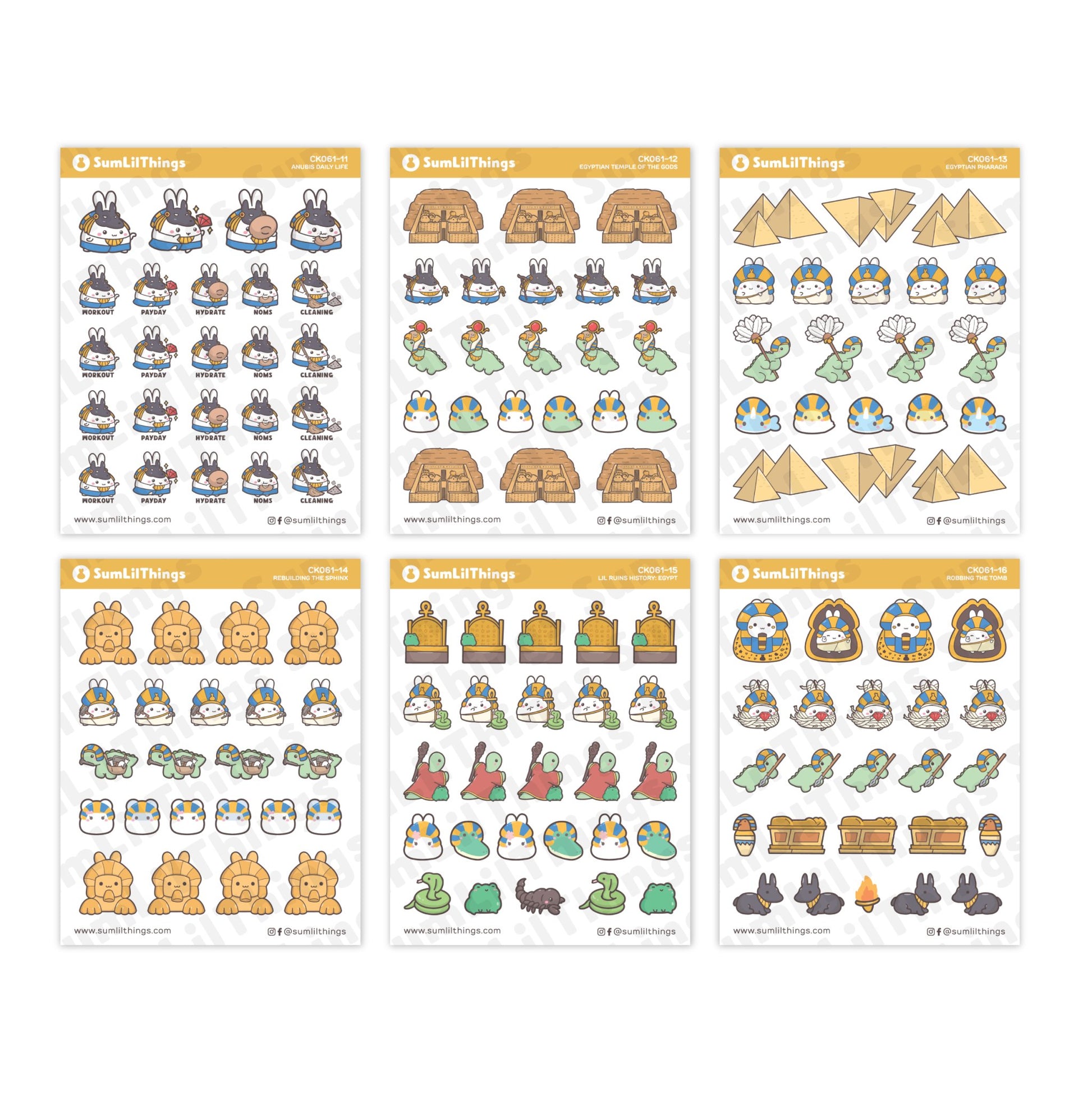 Decorative Kit - Lil Ruins History: Ancient Egypt (10 Pages) - SumLilThings