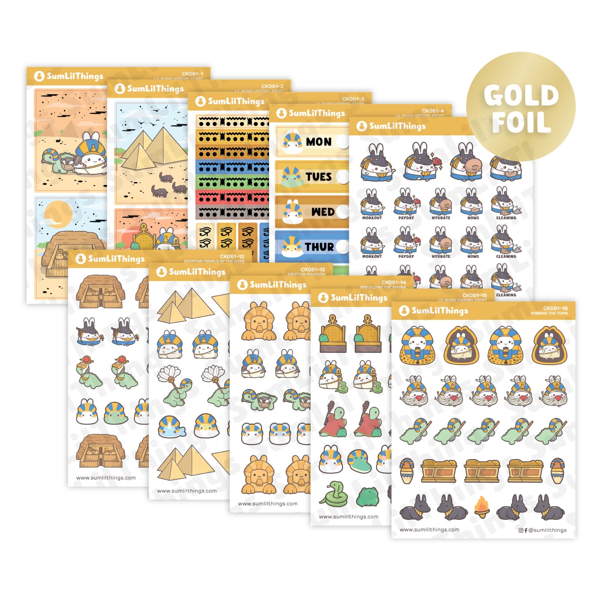 Decorative Kit - Lil Ruins History: Ancient Egypt (10 Pages) - SumLilThings