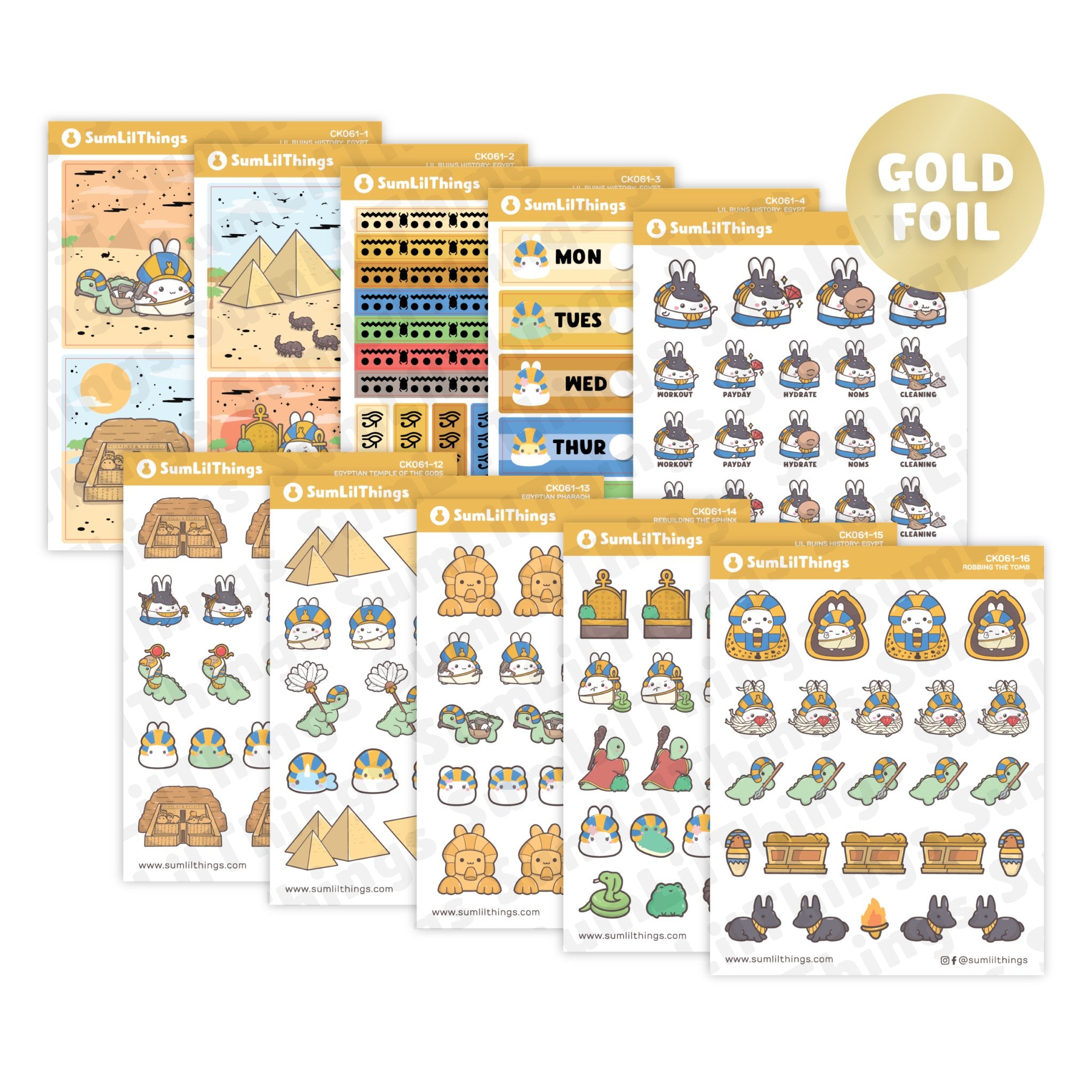 Decorative Kit - Lil Ruins History: Ancient Egypt (10 Pages) - SumLilThings