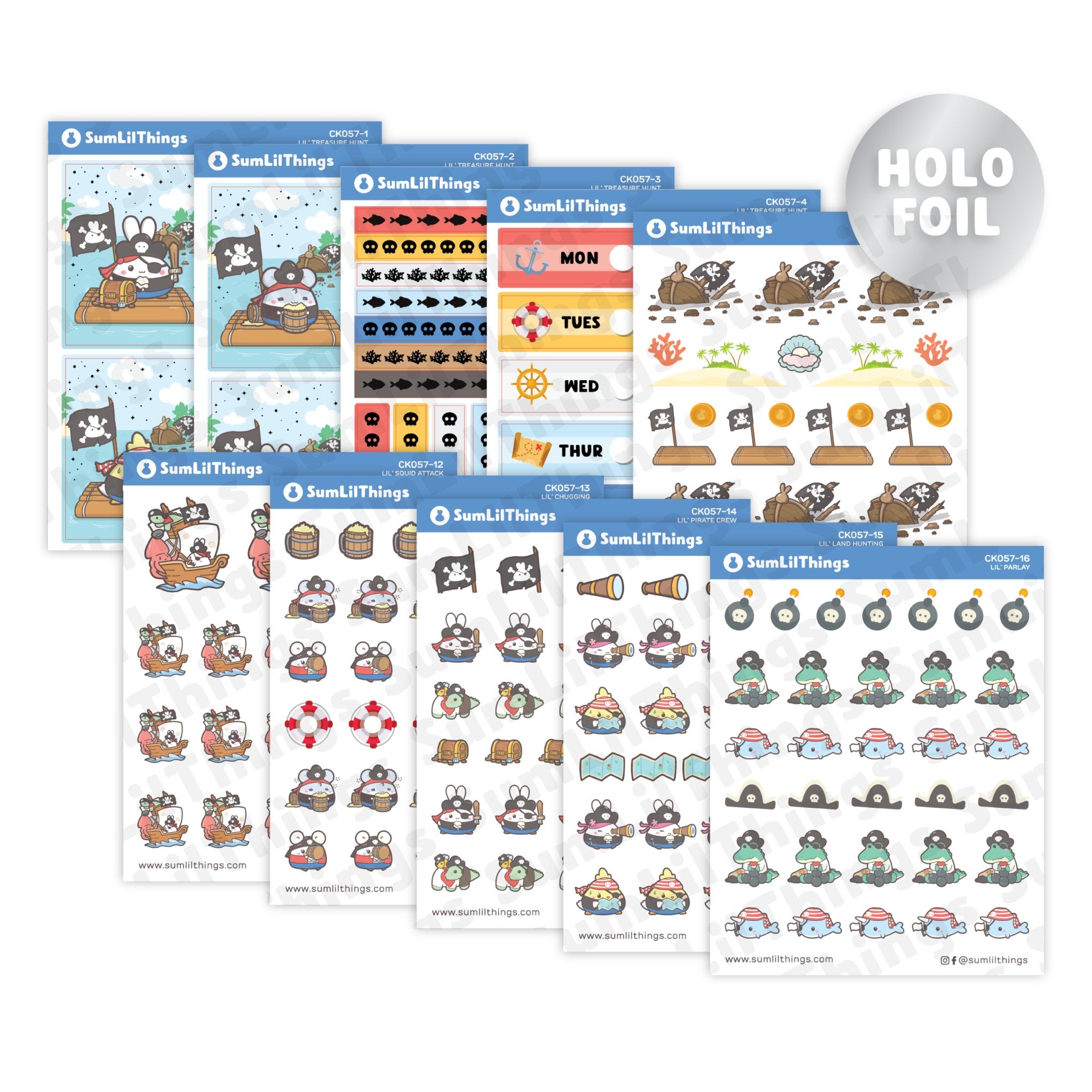 Decorative Kit - Lil' Treasure Hunt (10 Pages) - SumLilThings