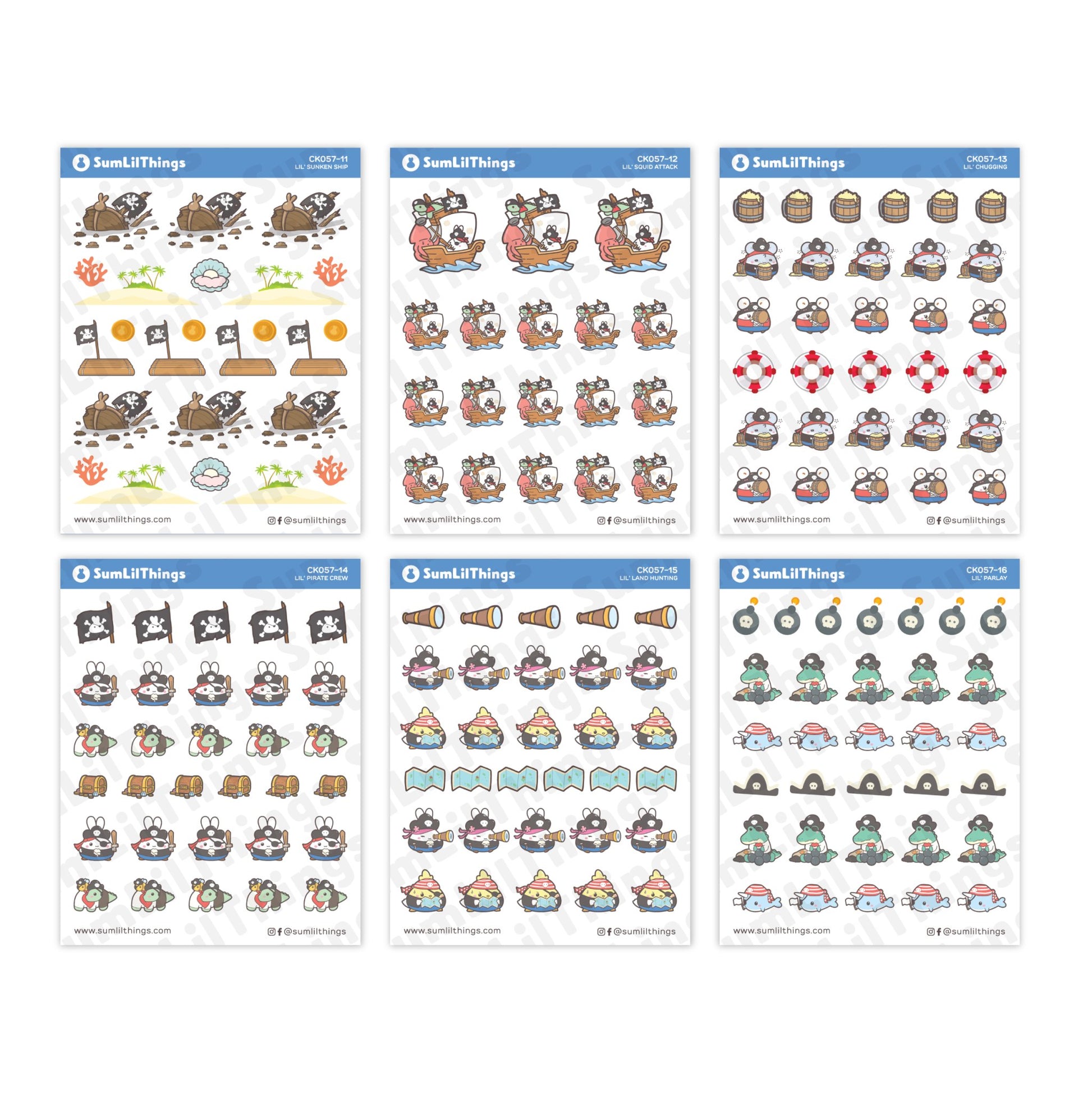 Decorative Kit - Lil' Treasure Hunt (10 Pages) - SumLilThings