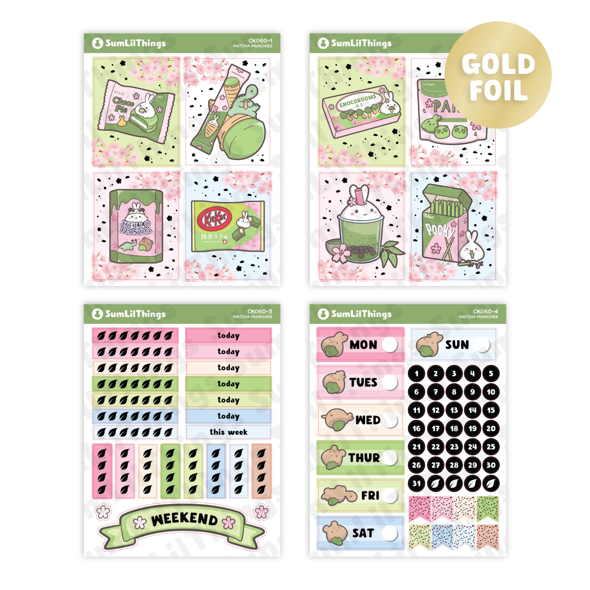 Decorative Kit - Matcha Munchies (10 Pages) - SumLilThings