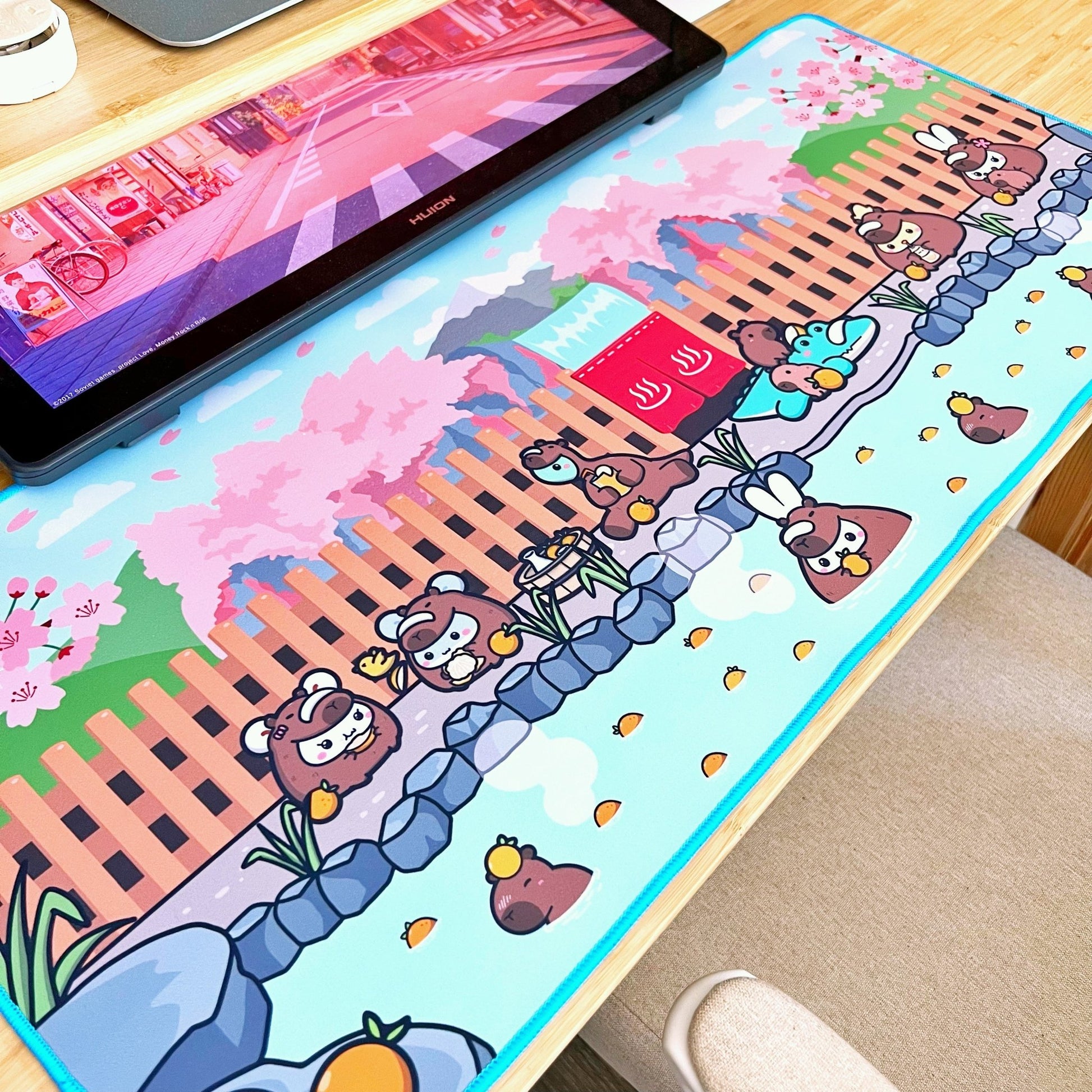 Desk Mat - Be Capy & Chill (350mm x 800mm) - SumLilThings