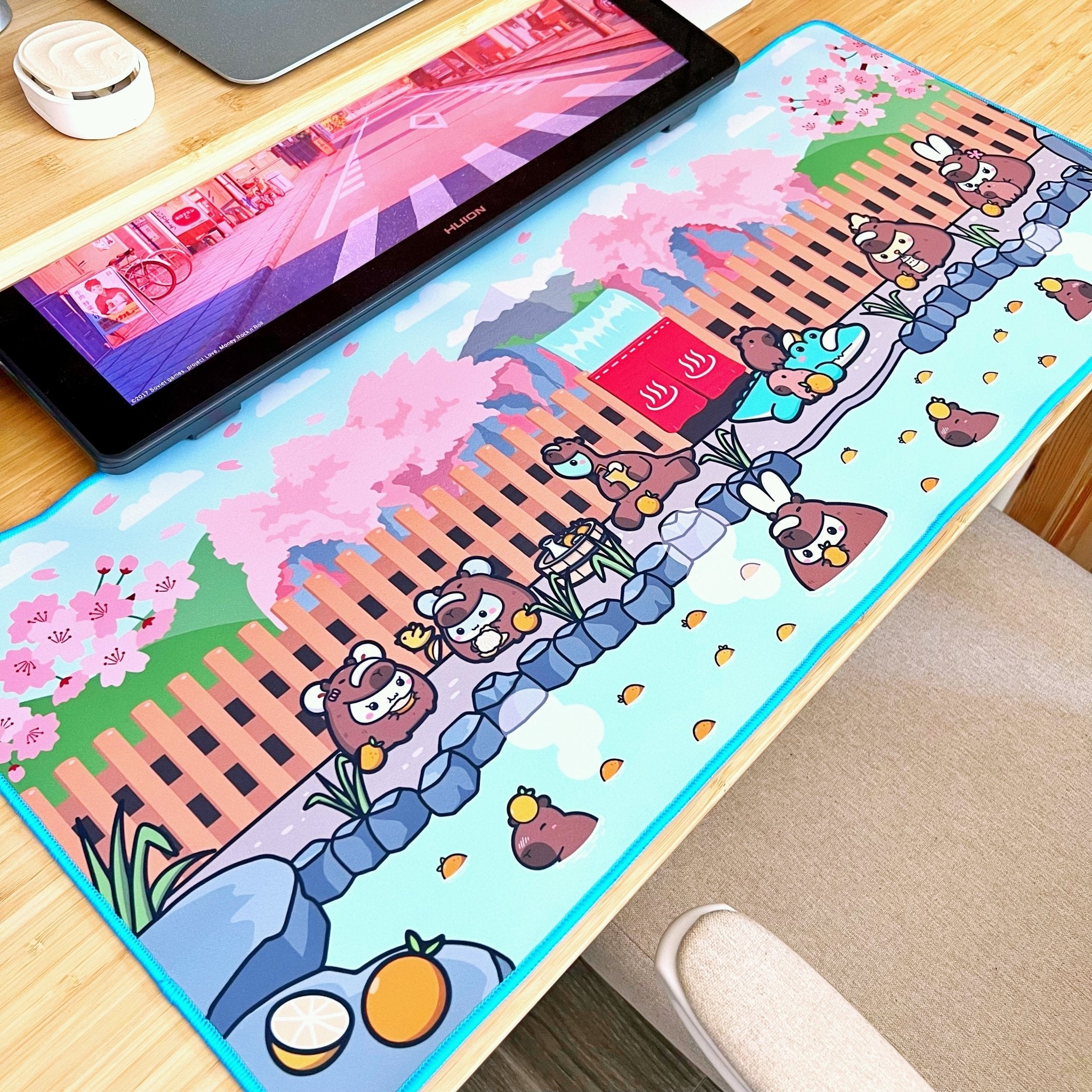 Desk Mat - Be Capy & Chill (350mm x 800mm) - SumLilThings