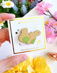 Dyed Enamel Pin - Lil' Matcha Cookies - SumLilThings