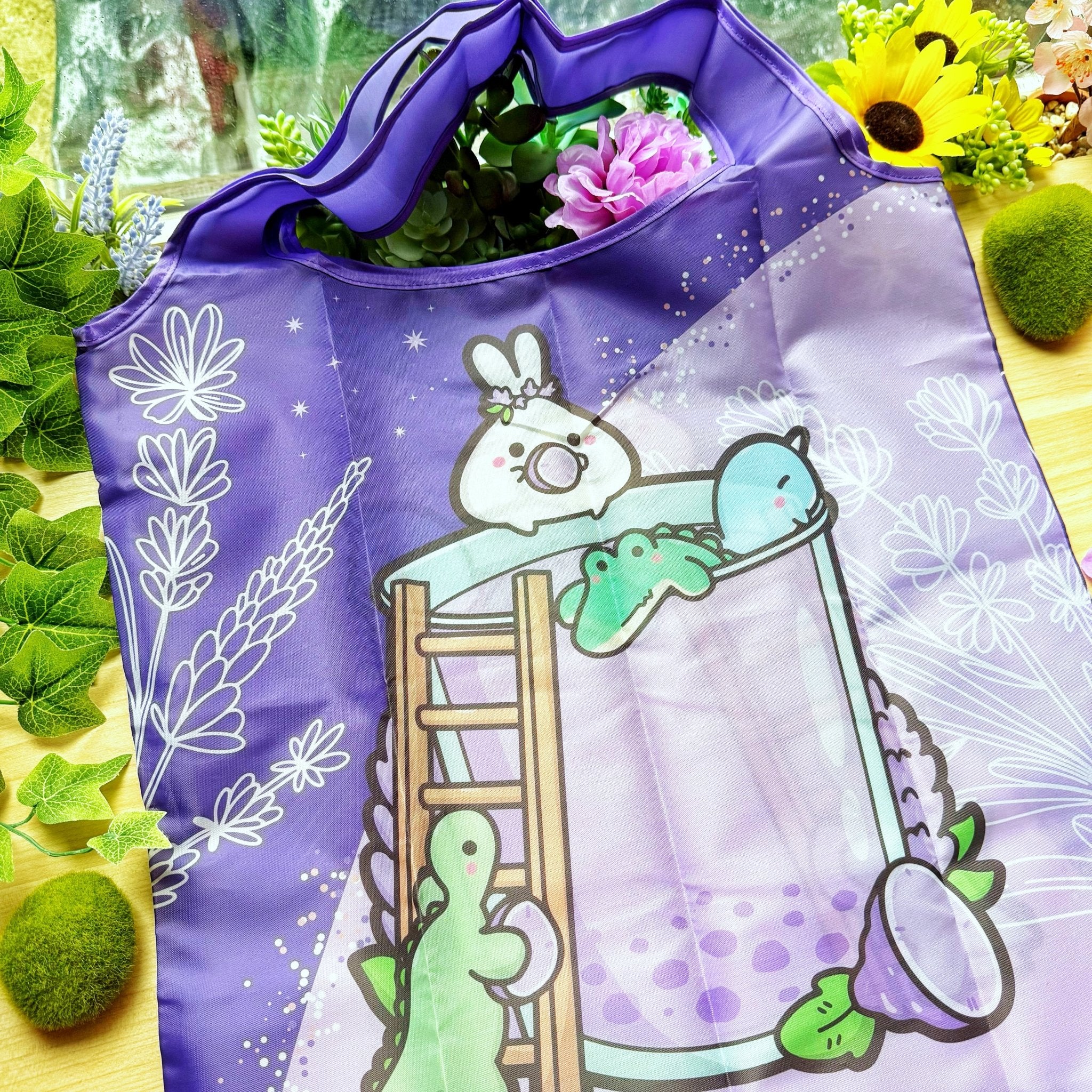 Eco Shopping Bag - Lil' Lavender Drink - SumLilThings