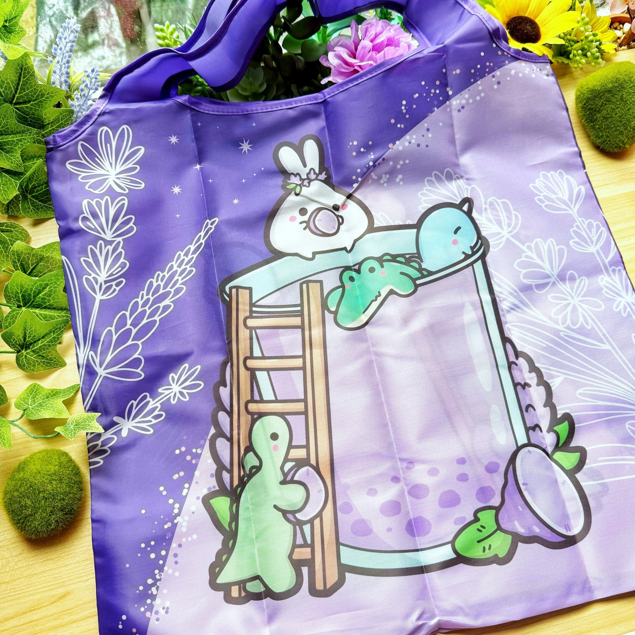 Eco Shopping Bag - Lil' Lavender Drink - SumLilThings