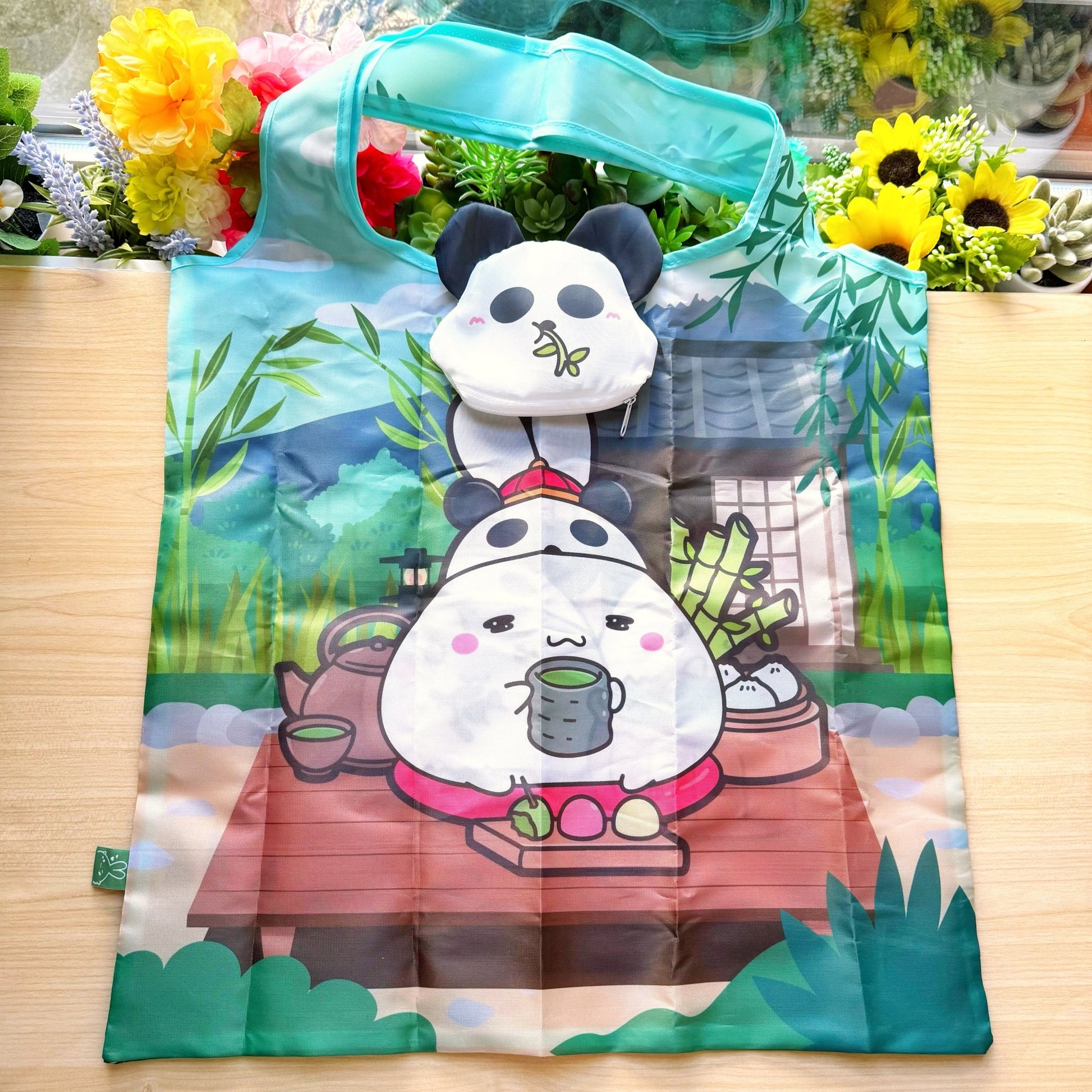 Eco Shopping Bag - Lil' Panda Teahouse - SumLilThings